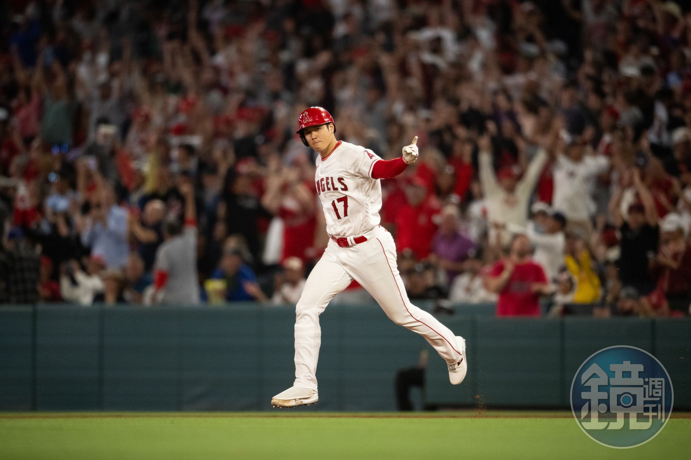 大谷翔平右手肘尺側副韌帶(UCL)撕裂,投球關機但仍會上場打擊。(翻攝自Los Angeles Angels臉書)