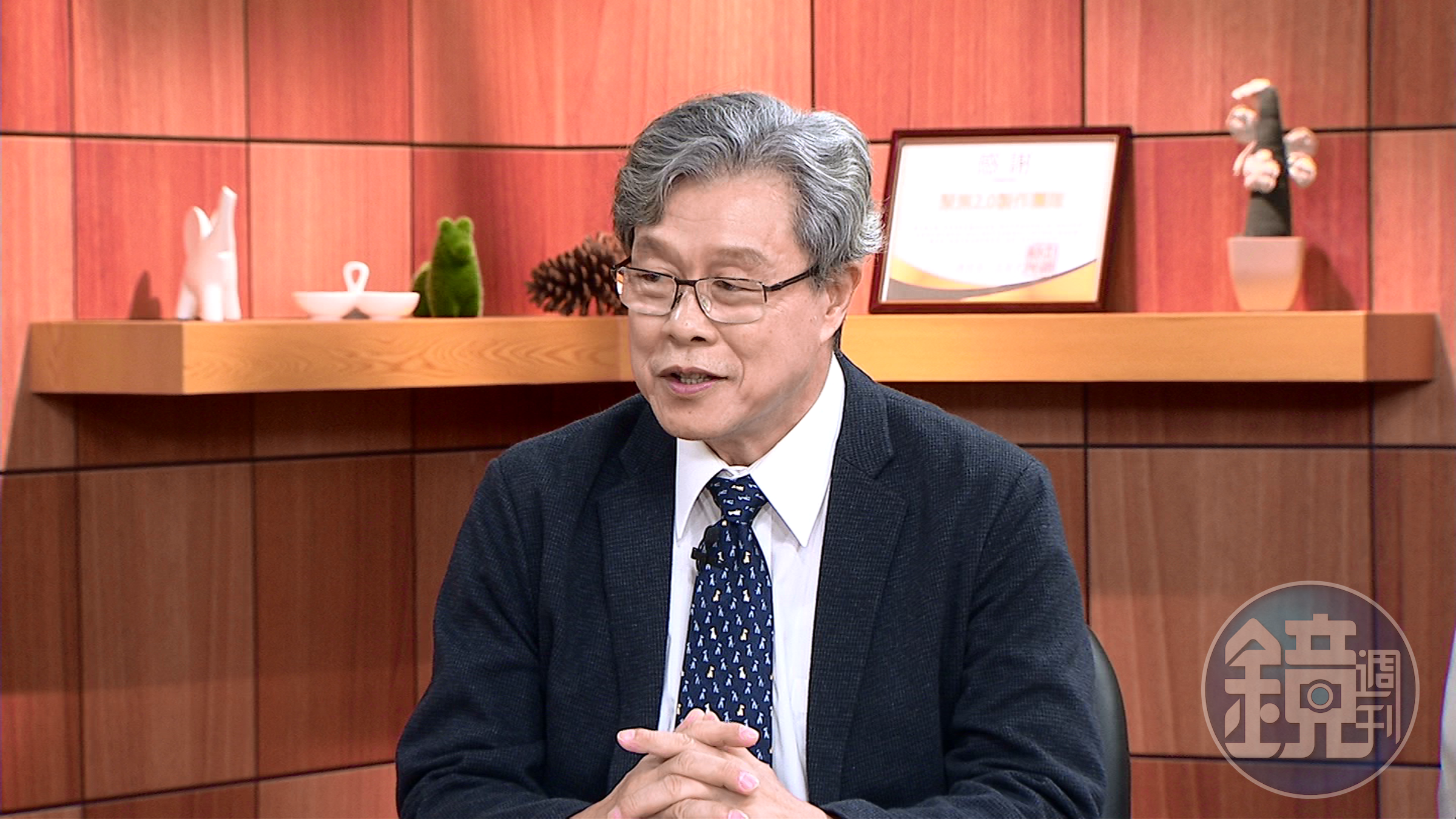 楊烈上節目分享抗癌經驗。（年代新聞提供）
