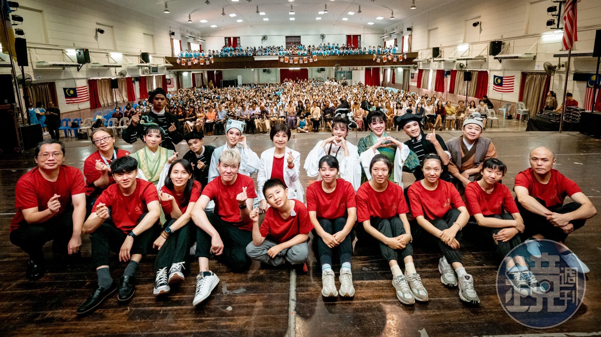 唐美雲第4次率領唐美雲歌仔戲團的團員們到馬來西亞演出。（唐美雲歌仔戲團提供）