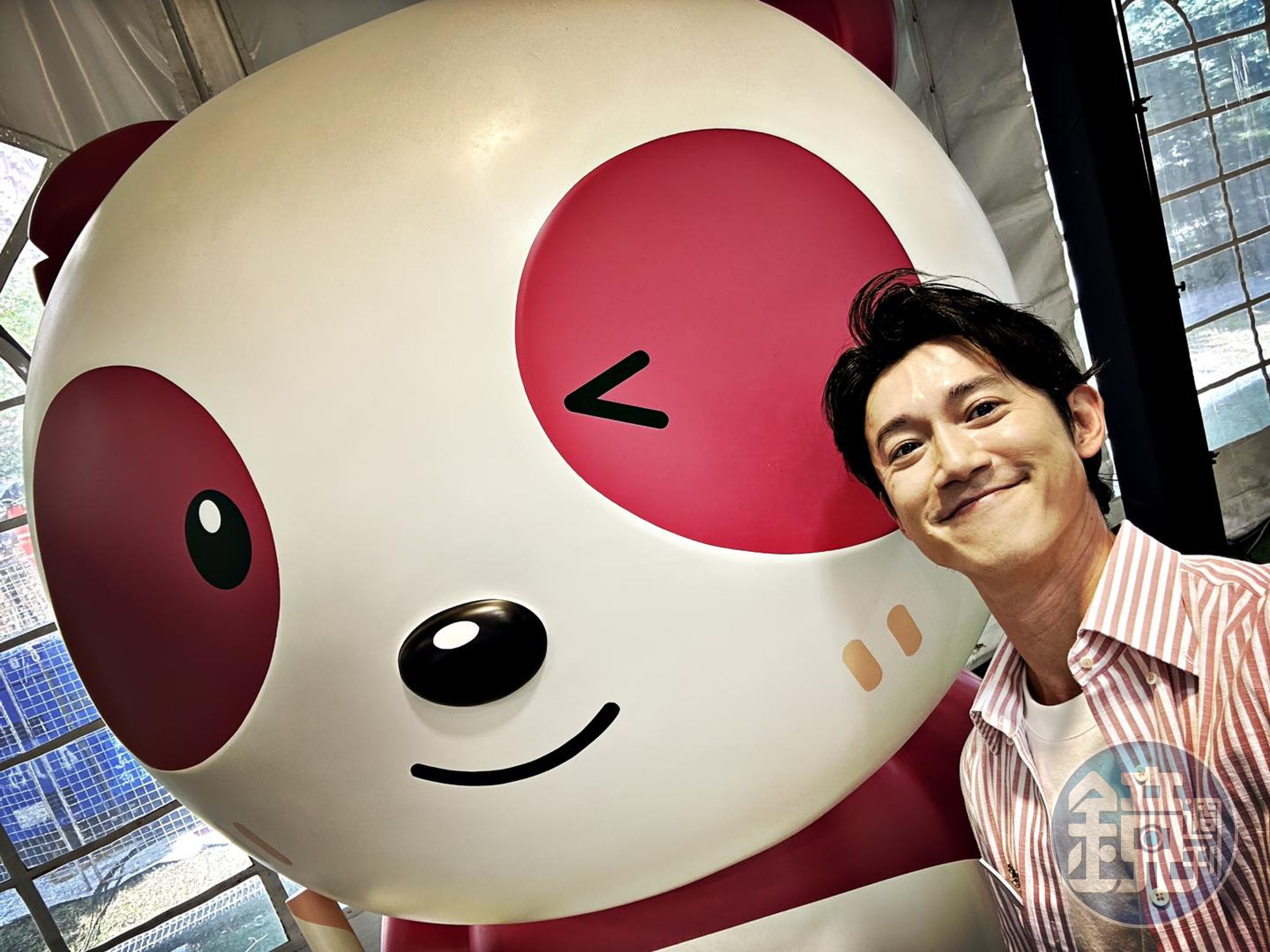 吳慷仁今天出席外送平台活動造勢。(翻攝自臉書)