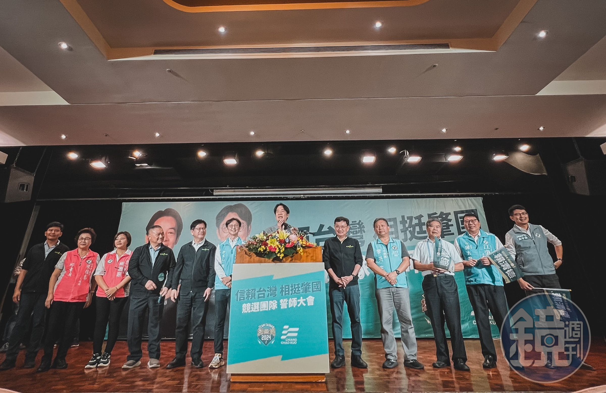 賴清德指出,這是他在這次選舉中,替立委參選人站台的首場誓師大會活動。(江肇國服務處提供)