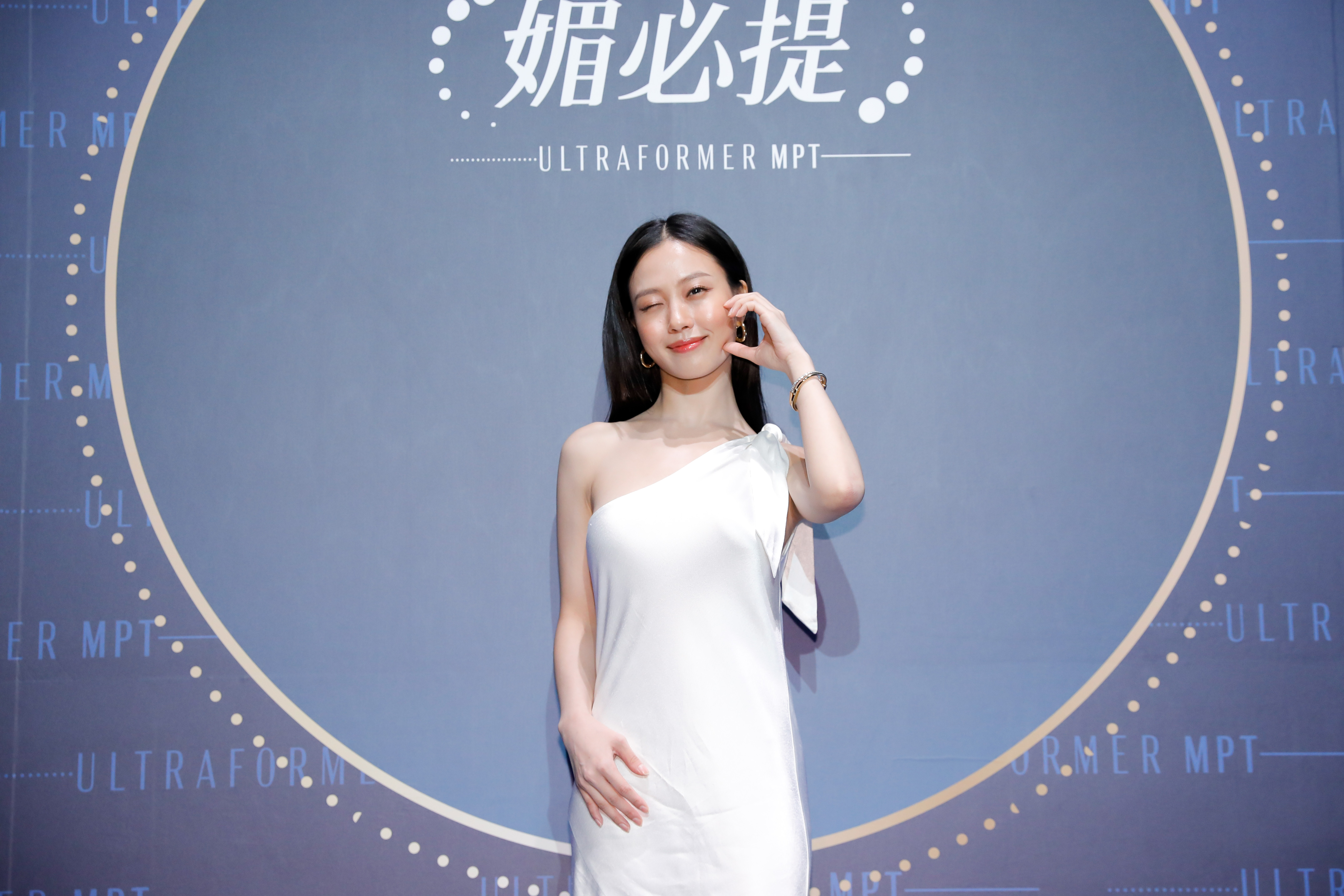 韓星高旻示出席醫美活動，喜歡台灣電影的她對實際來到台灣非常開心。