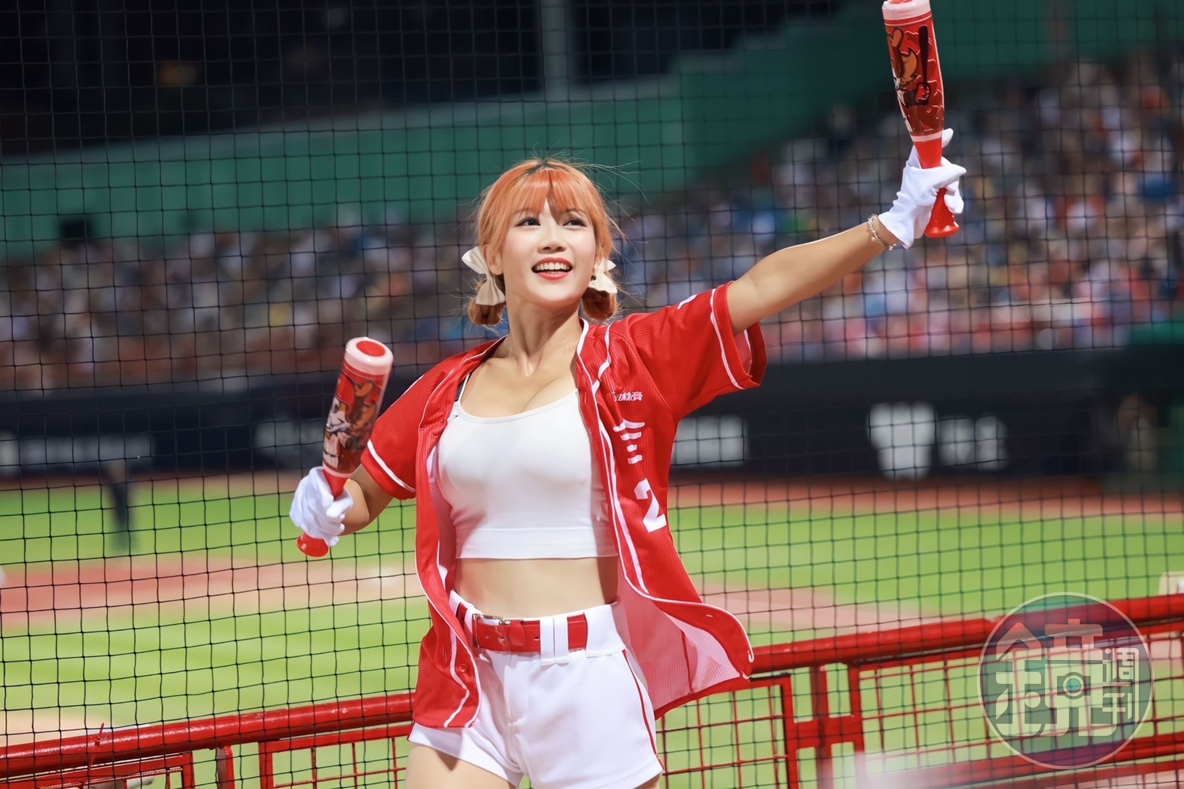 味全龍啦啦隊女孩星岑分享職場輔導員甘苦談。(經紀人提供)