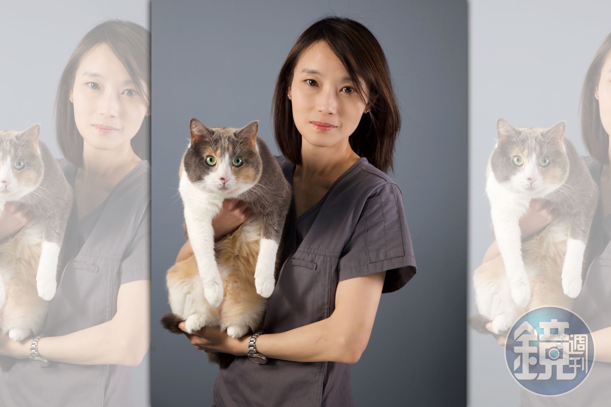 貓專科獸師郭嵐忻說，貓科動物特別會隱藏⾃⼰的不舒服與疼痛，飼主必須定期健檢。（小王子動物醫院提供）