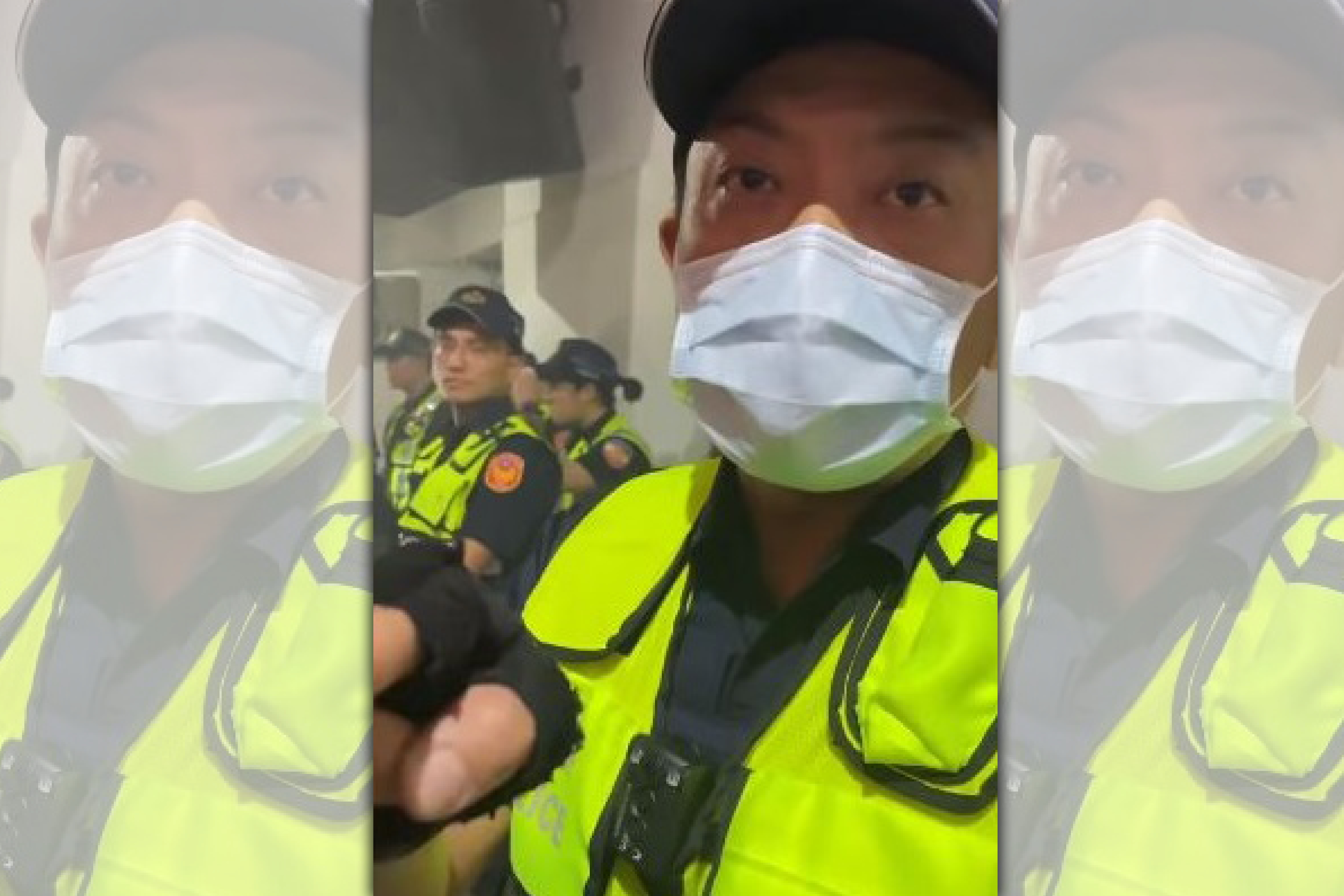 霍建元多次臨檢特定店家，遭錄影上傳。（翻攝自pawnshop臉書）