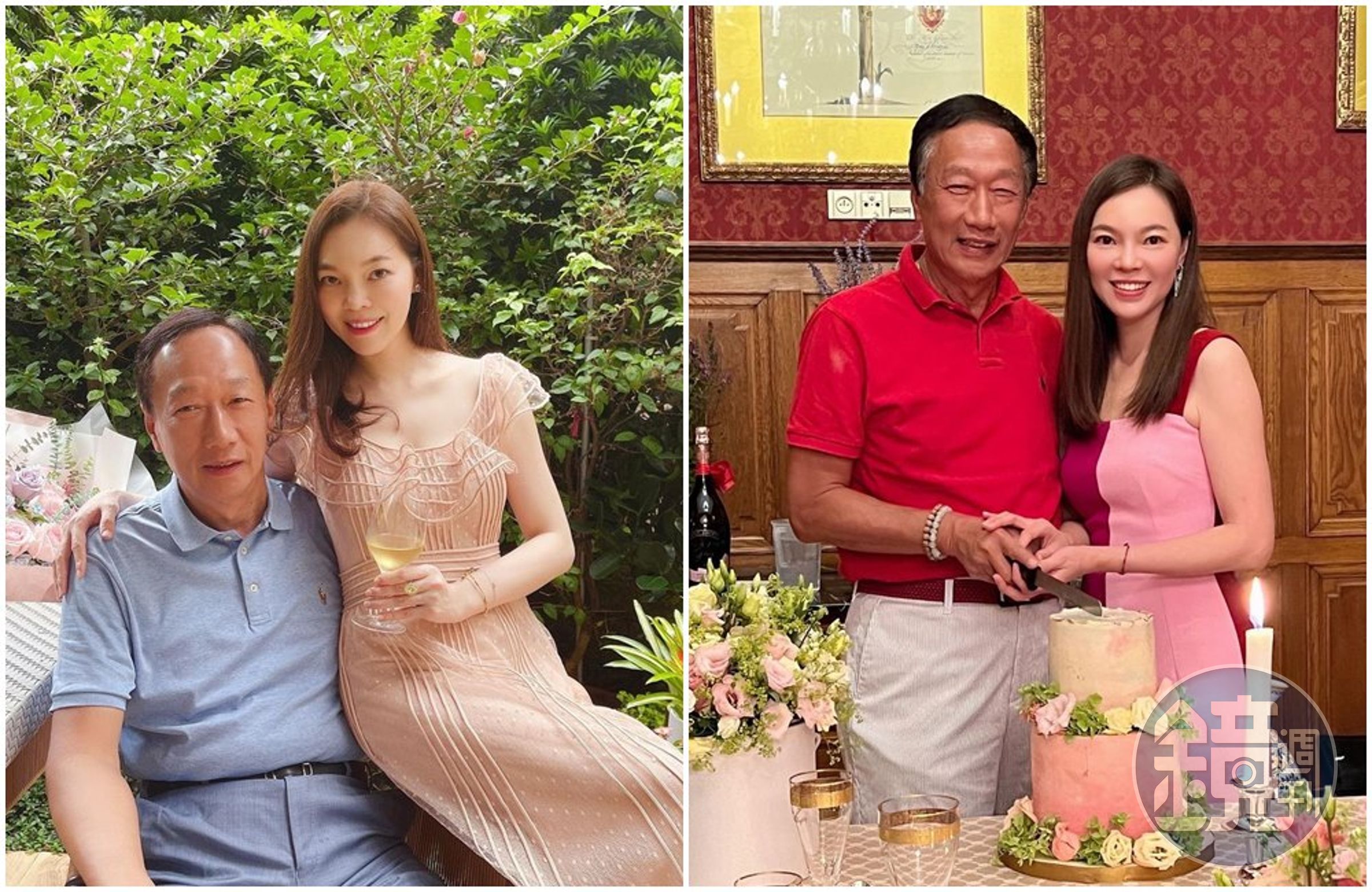 郭台銘與曾馨瑩結婚15年,感情恩愛。(翻攝曾馨瑩臉書)