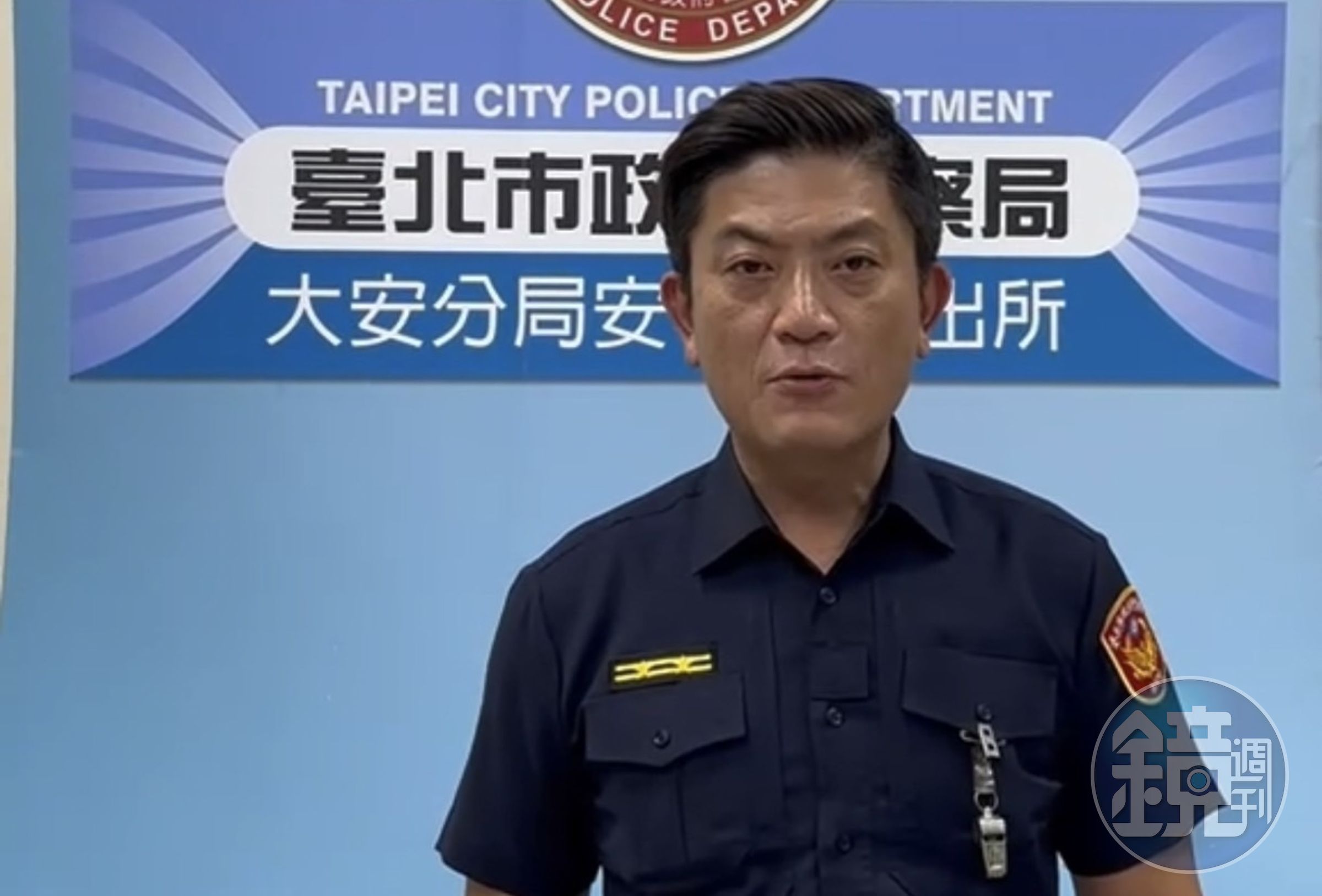 北市警大安分局安和派出所長霍建元、也是藝人霍建華的哥哥，被店家質疑臨檢次數太頻繁遭針對。（翻攝畫面）