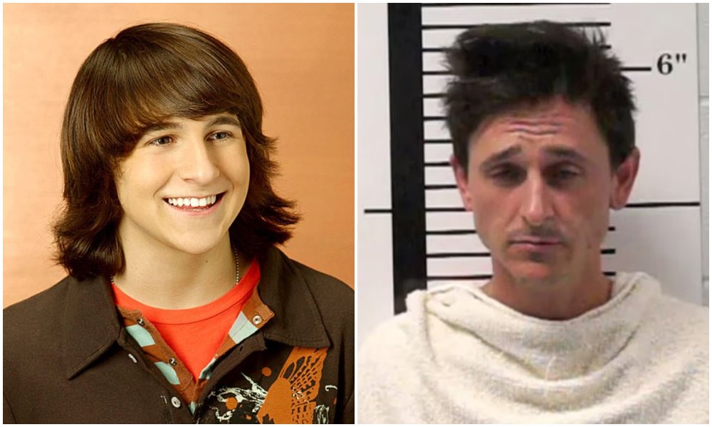 米切爾穆索是迪士尼童星出身（左圖），近日因酒醉偷竊遭逮捕（右圖）。（翻攝@topnewsen401推特、Rockwall County Sheriff's Office）