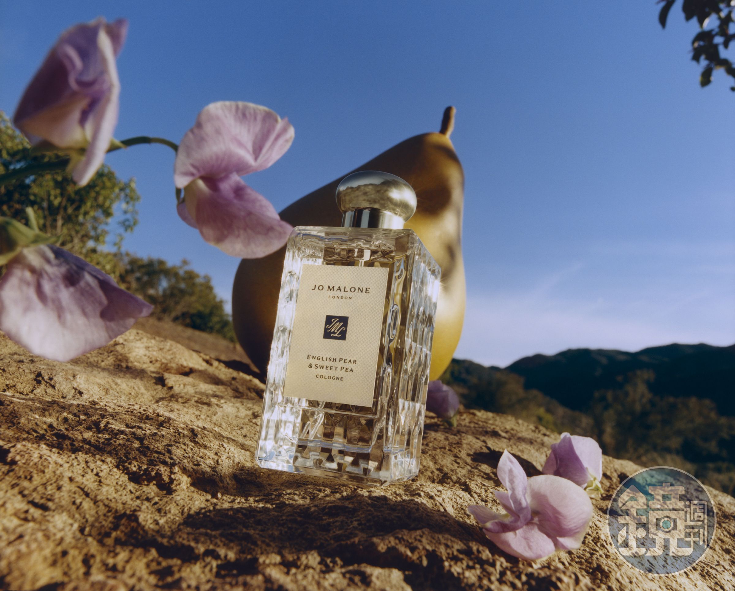 睽違3年，Jo Malone London推出2023全新年度限定系列：英國梨與甜豌豆香水。30ml，NT$2,800 / 100ml，NT$5,600。（Jo Malone London提供）