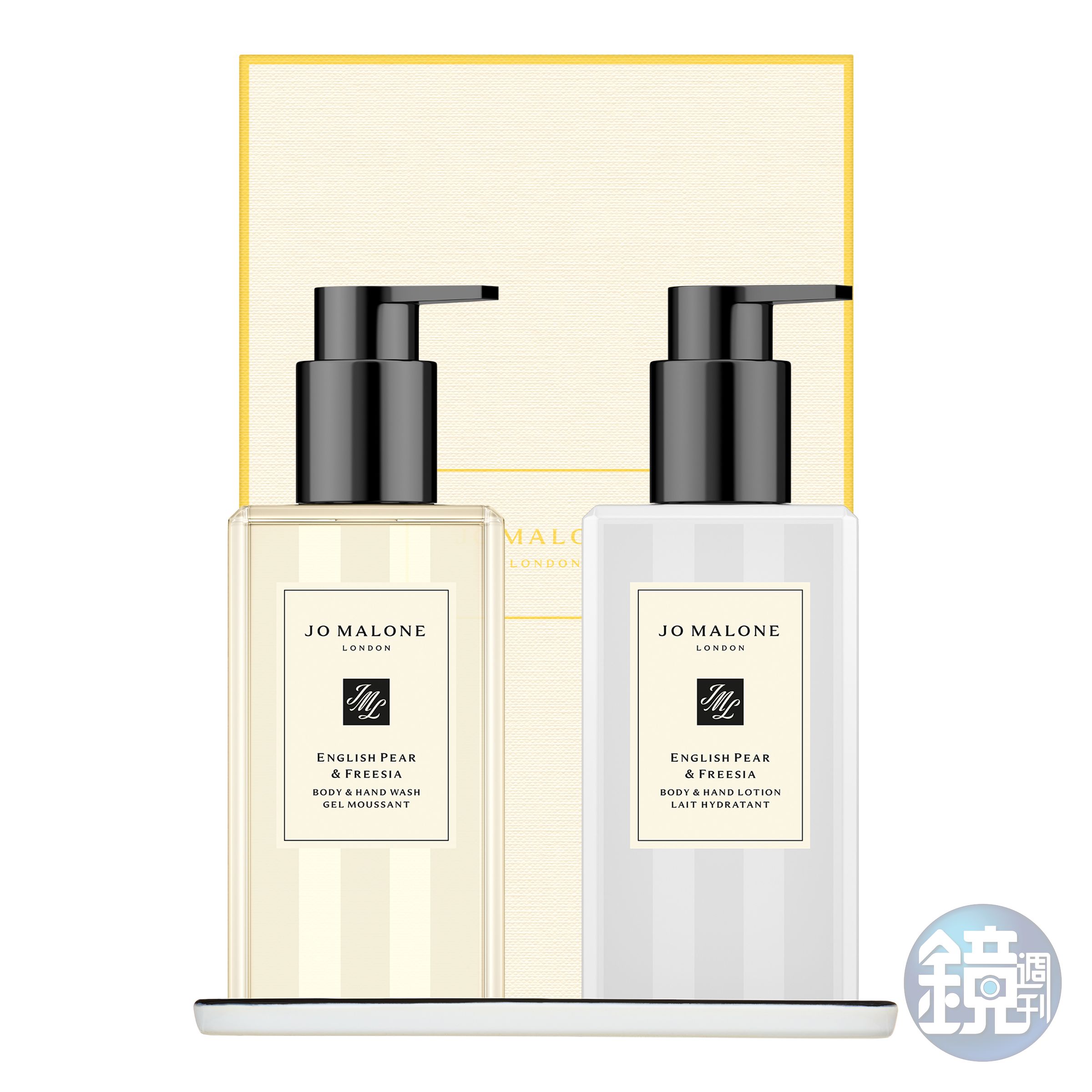 英國梨與小蒼蘭潔淨潤香氛禮盒。NT$4,700（Jo Malone London提供）