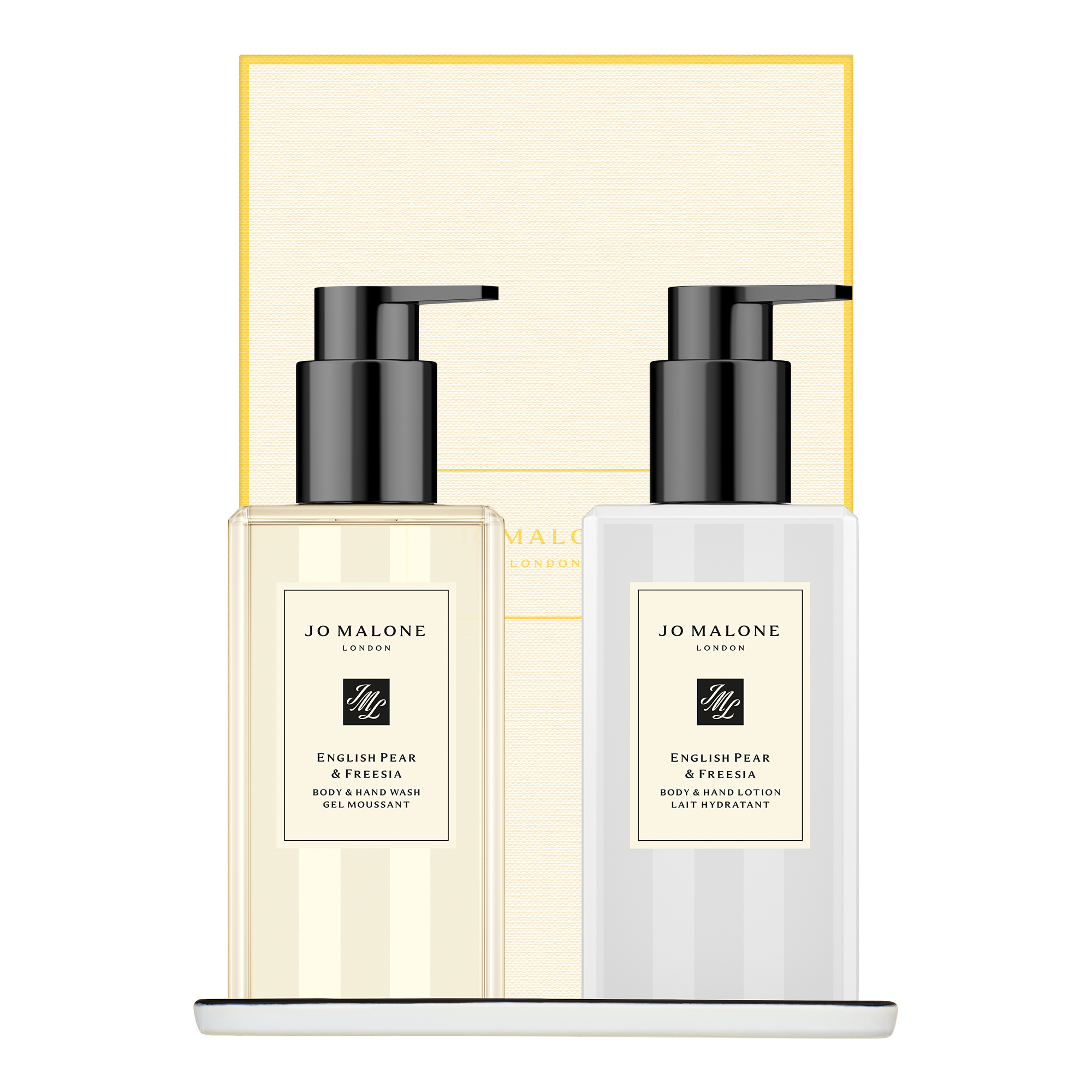 英國梨與小蒼蘭潔淨潤香氛禮盒。NT$4,700（Jo Malone London提供）