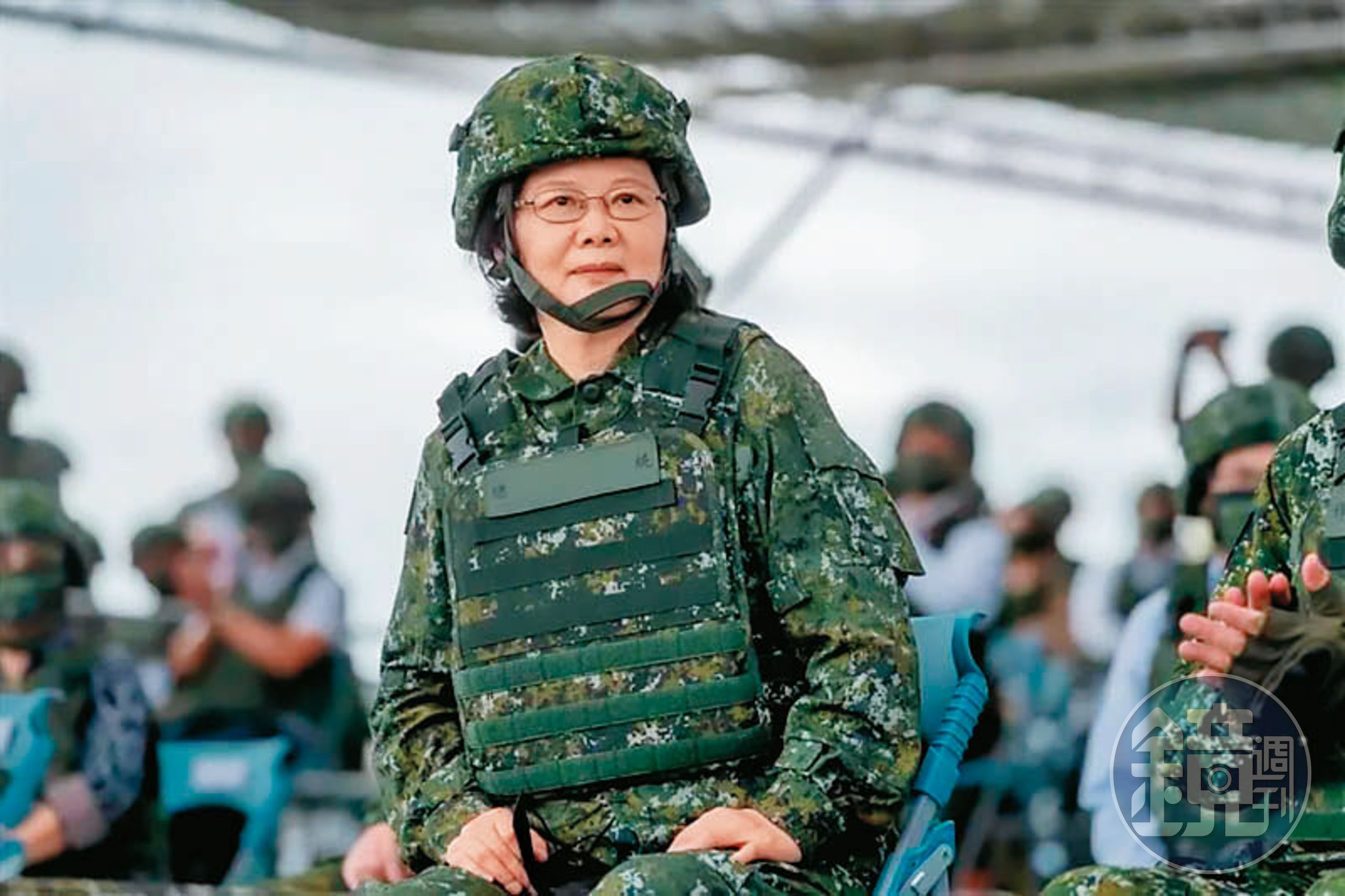 蔡英文任內積極推動國防改革,強化自身嚇阻力。(總統府提供)