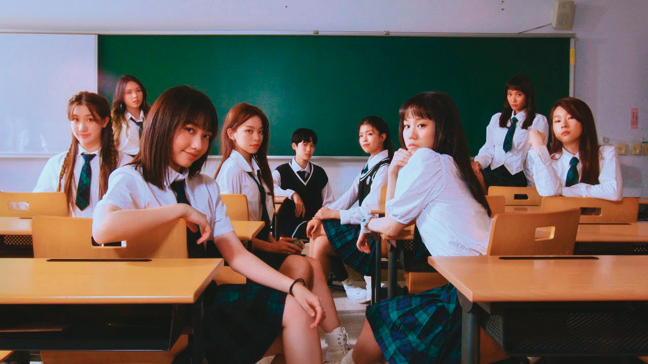 女團選秀節目《未來少女》由六家經紀公司分別打造出不同風格的女團參賽,圖為「薄荷水晶」。