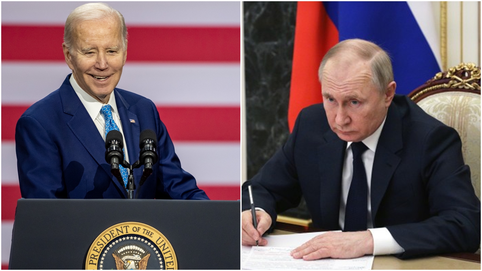 拜登（左）將在G20峰會後訪問越南，而普丁（右）則是致電告知莫迪改由外長代表出席G20峰會。（翻攝自臉書＠President Joe Biden、推特@KremlinRussia_E）