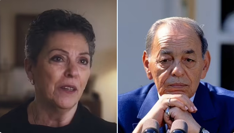 珍班扎康自爆是摩洛哥已故國王哈桑二世的私生女，提告要求認親爭遺產。（翻攝X@lunarossaB）