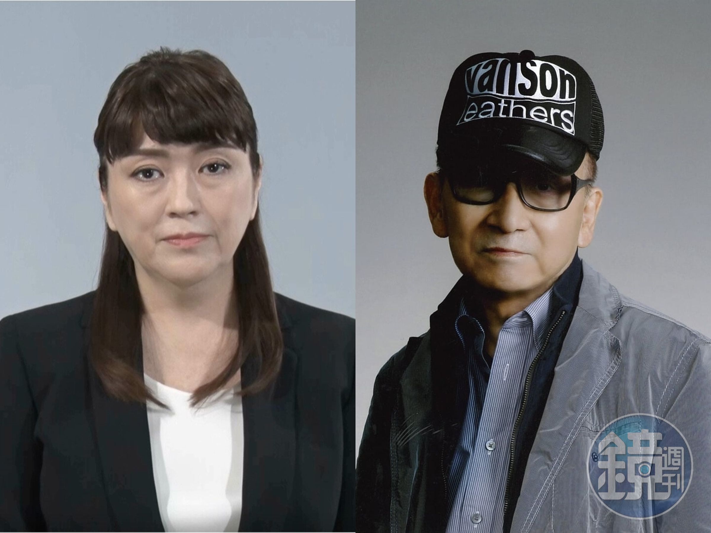 60年家族經營終結,傑尼斯女社長藤島茱莉景子(左)因性侵醜聞爆發、崩潰宣布下台,而且再有新的受害人將出面指控強尼喜多川(右)淫行。(翻攝網路)