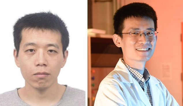 中國博士生齊太雷（左，翻攝推特@Philipcong31）持槍殺害中國籍指導教授嚴子杰。（右，翻攝推特@fox3news）