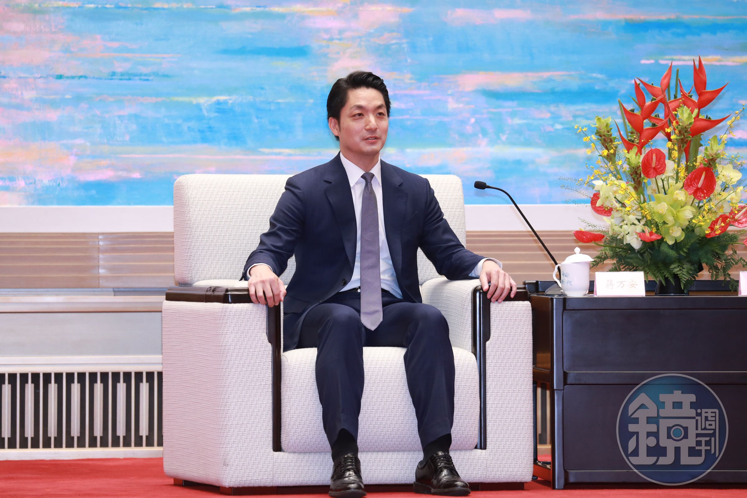 蔣萬安今天在雙城論壇開幕致詞中，比喻兩岸關係恰如江河行舟，不應該過盡千帆皆不是。