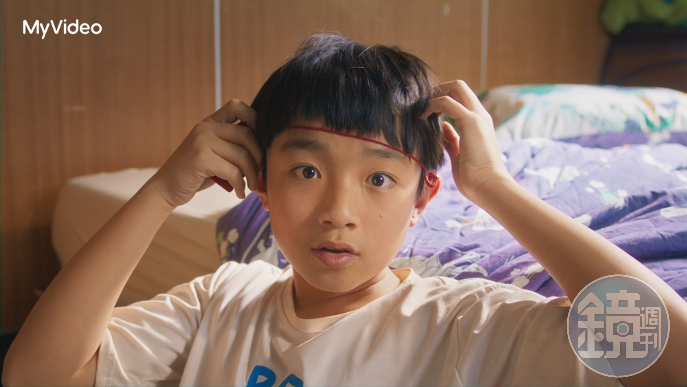 阮柏皓小小年紀就挑大梁演出。(MyVideo提供)