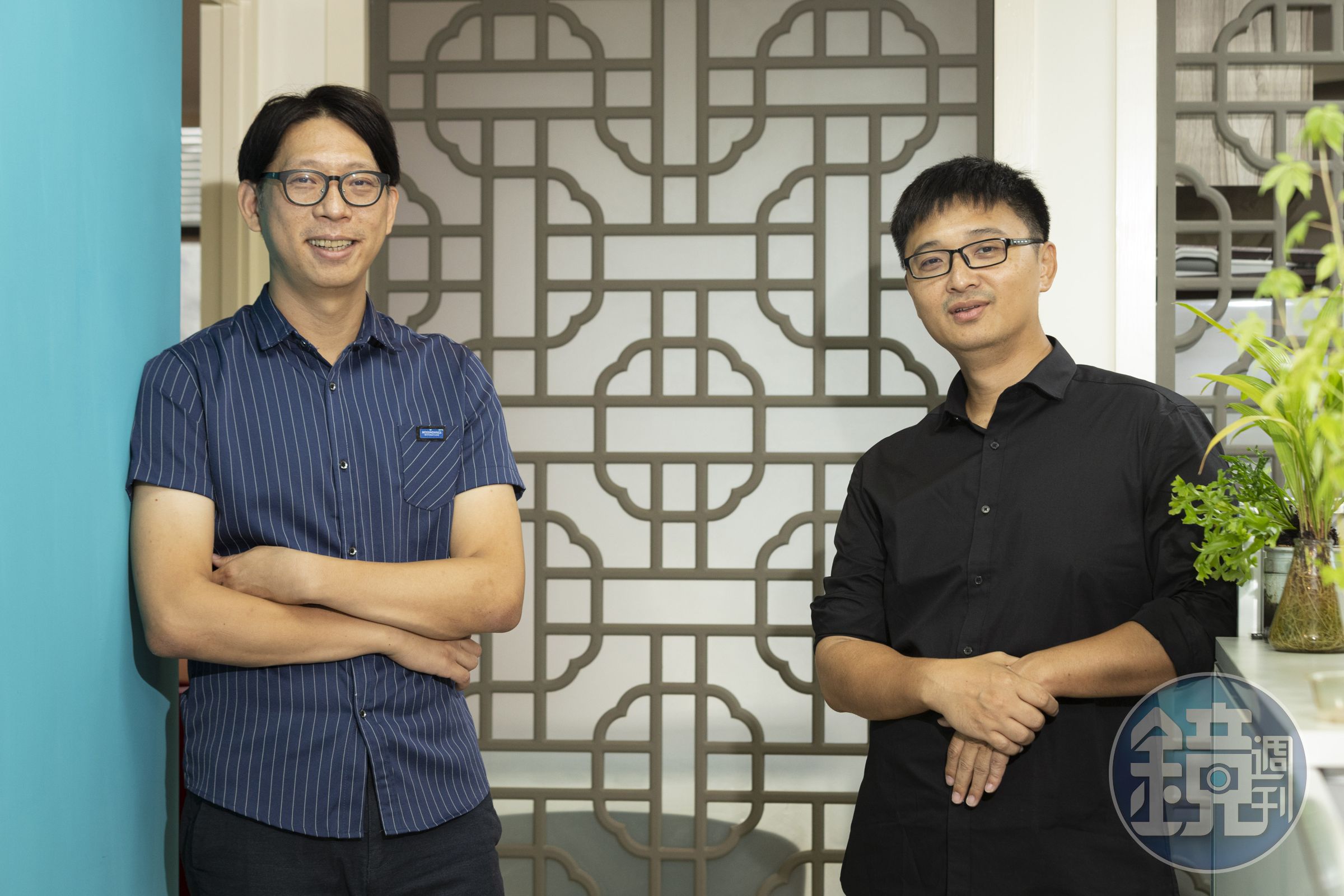 左為浮光遊戲製作人陳彥文，右為漢創國際音樂製作人廖克紹。