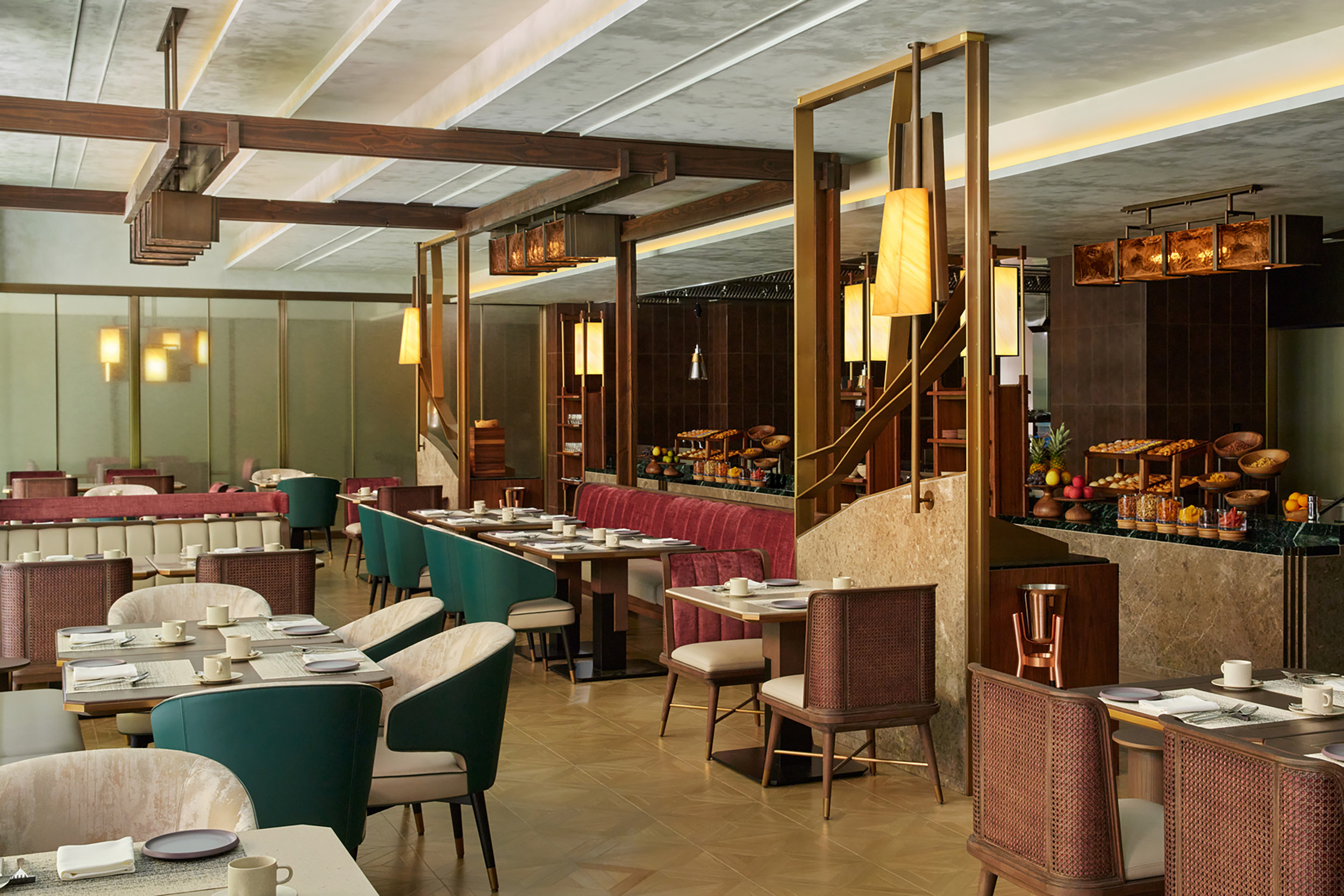 飯店早餐採取自助式供應。(都喜國際Dusit International提供)