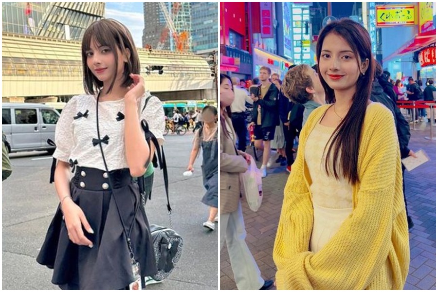 PTT上瘋傳一張皮膚白皙的印度正妹照，讓大票網友大吃一驚。（翻攝自krilovee._ IG）