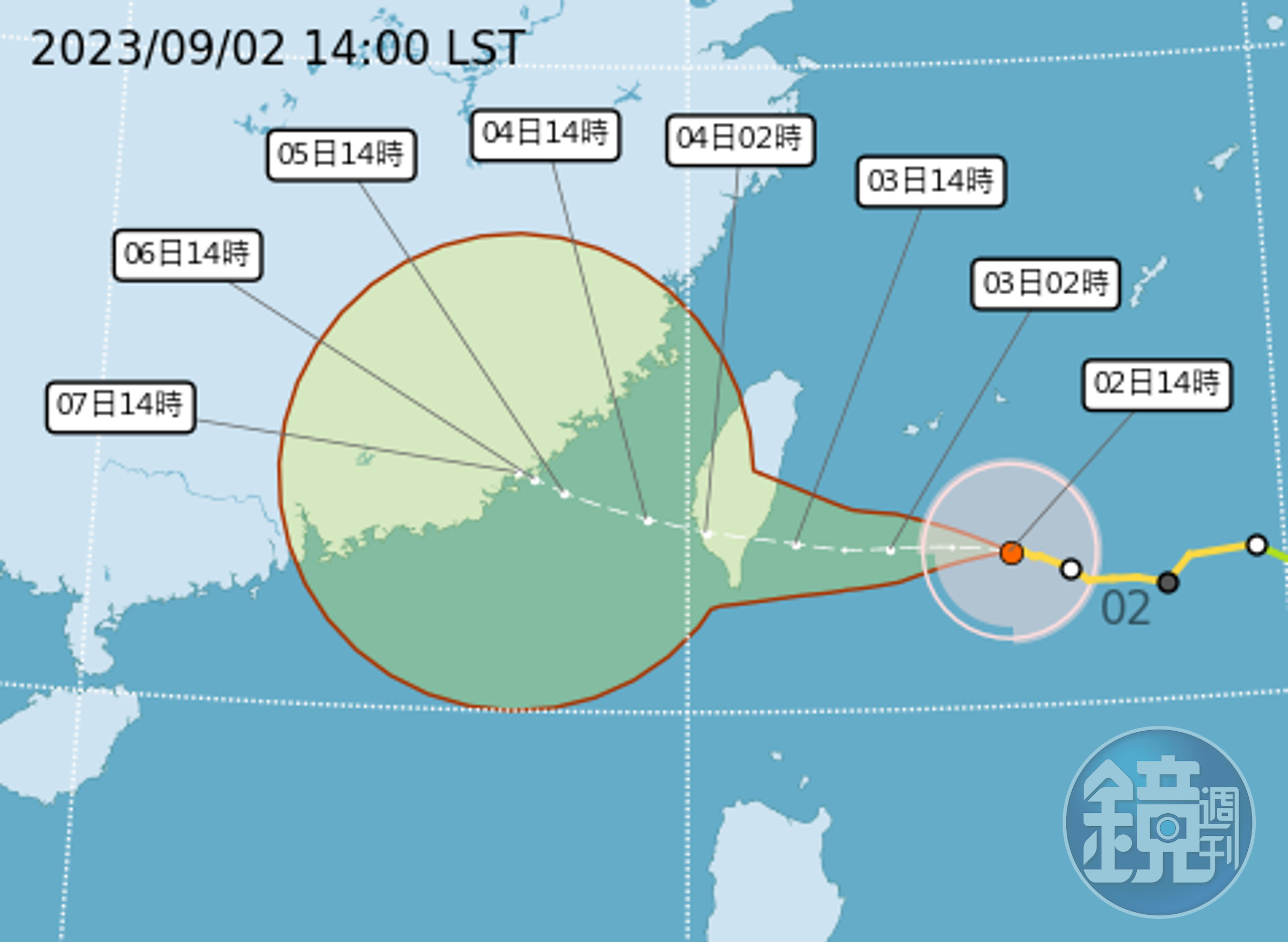 因應海葵颱風來襲，公路總局實施部分路段預警性封閉。（中央氣象局提供）