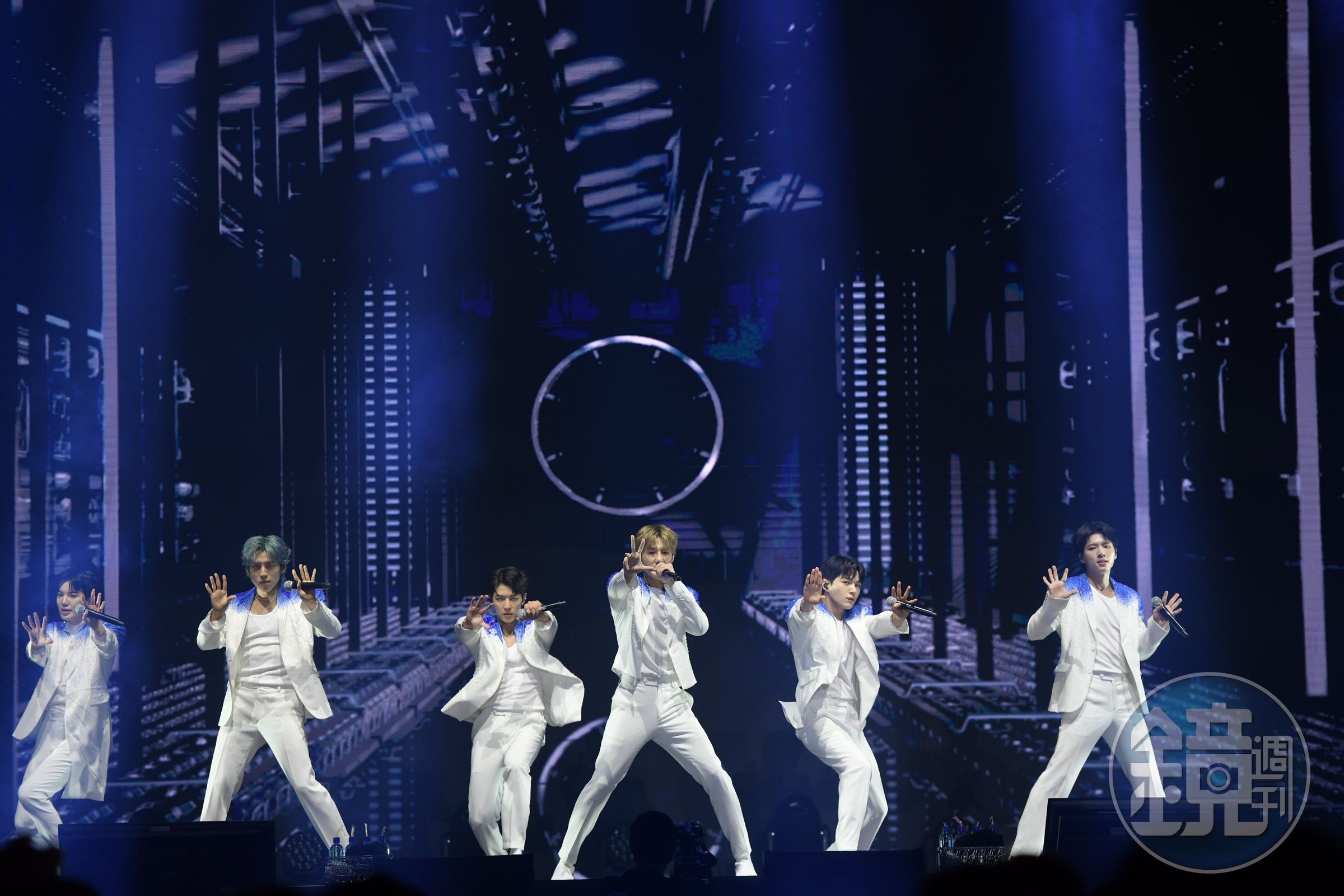 韓國男團INFINITE睽違8年再在台北舉辦演唱會，全場演唱24首歌曲。（D-SHOW提供）