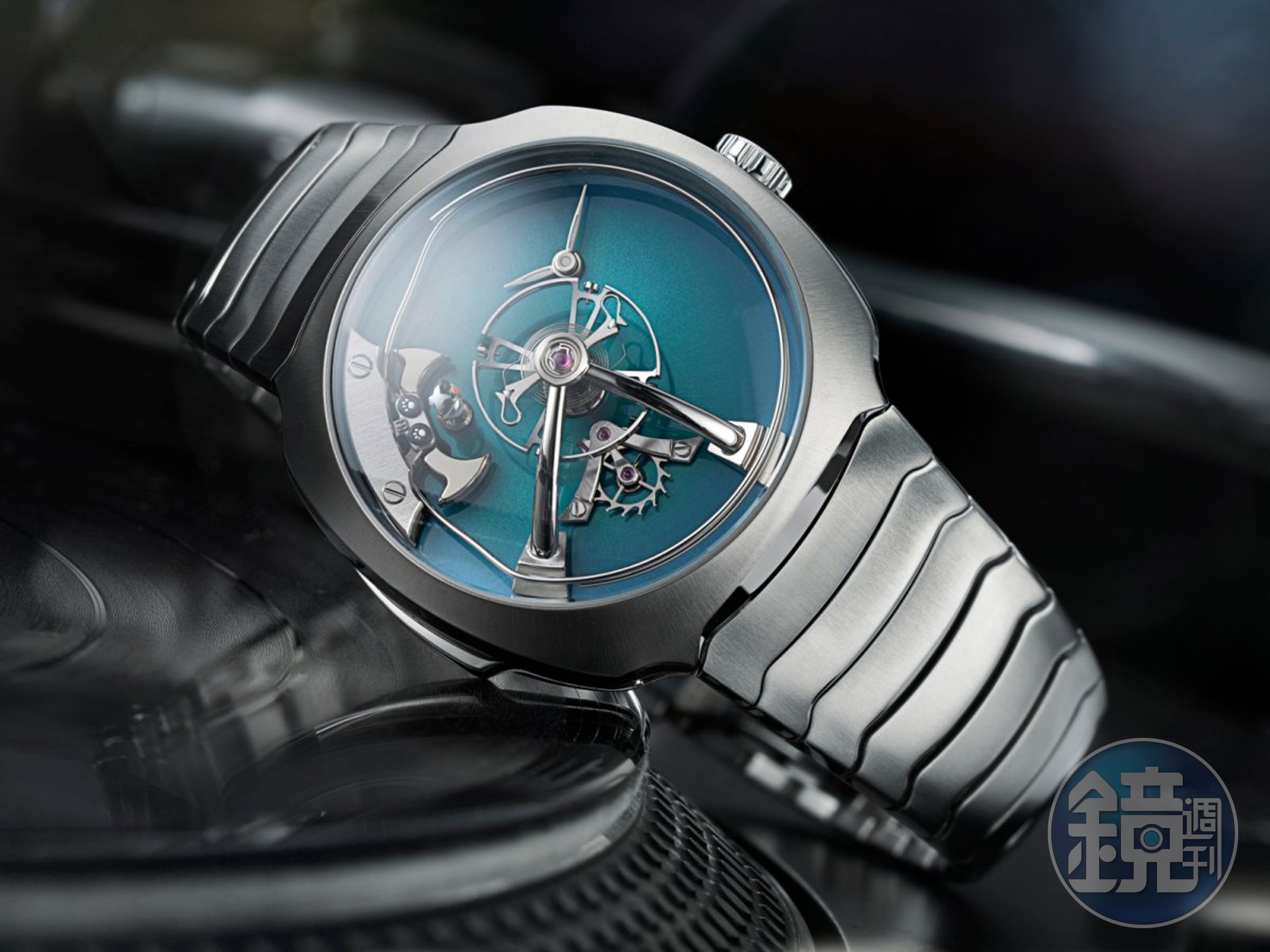 H. Moser & Cie X MB&F為Only Watch慈善拍賣製作的獨一無二Streamliner Pandamium錶款。