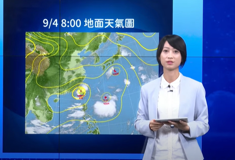 第13號颱風將於明日生成,預估會朝東北方移動機率較高。(翻攝自YouTube@CWB氣象局)