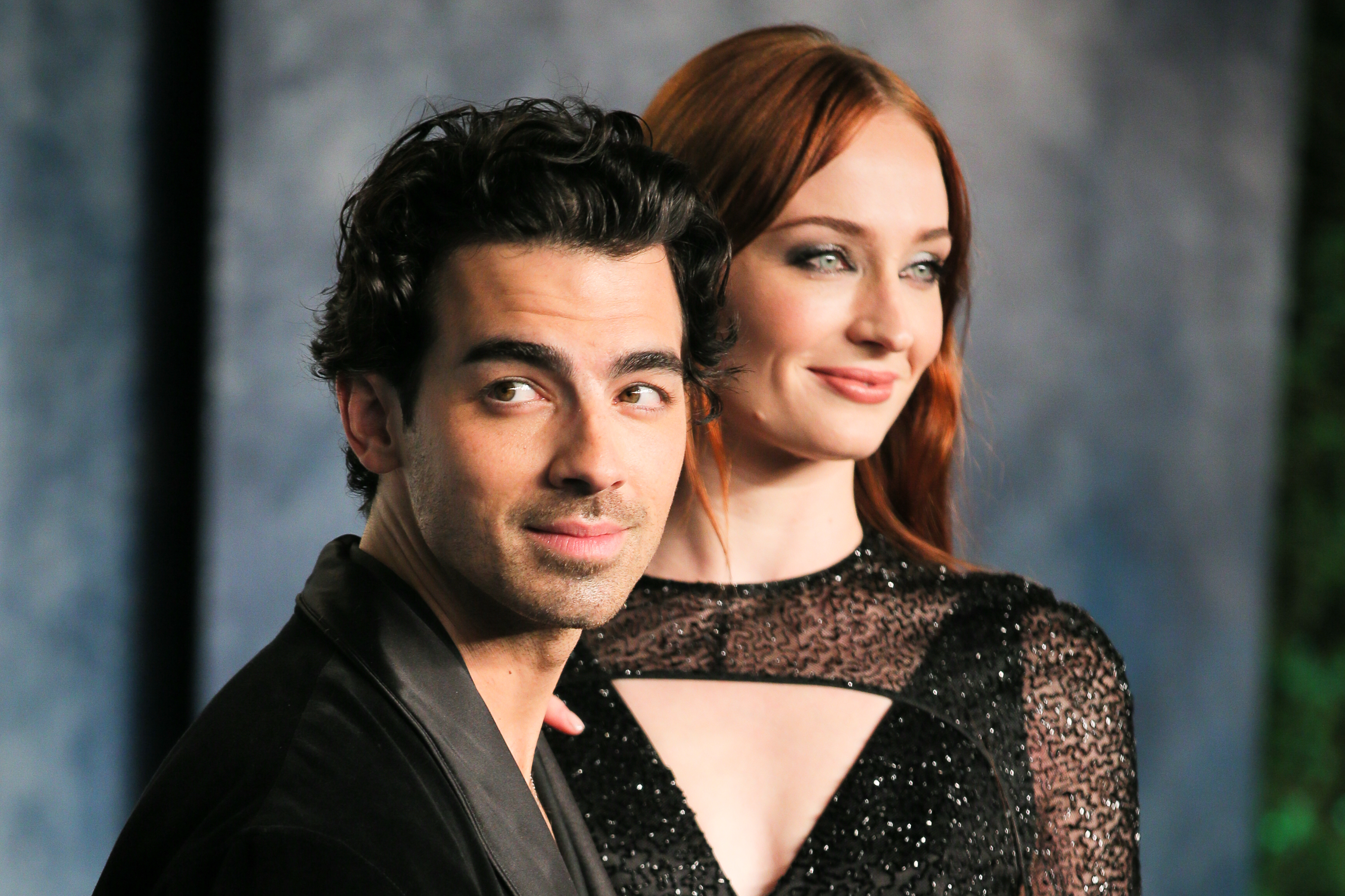 強納斯兄弟的喬（左）據說已經找好律師，打算跟老婆蘇菲特納（右）離婚。（東方IC）