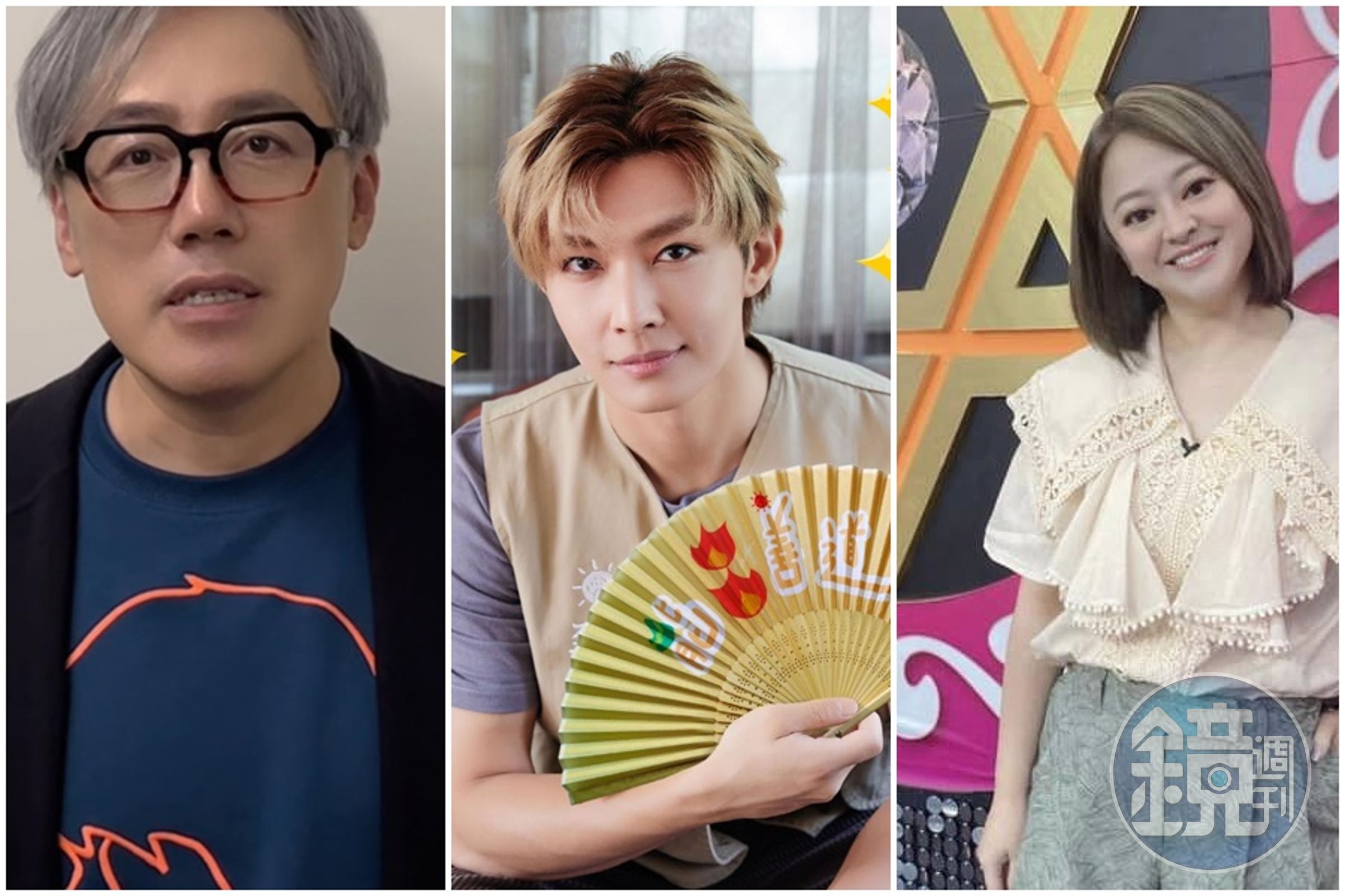 張宇(左起)、炎亞綸、何嘉文都曾接觸心靈課程。(翻攝自張宇、炎亞綸、何嘉文臉書)