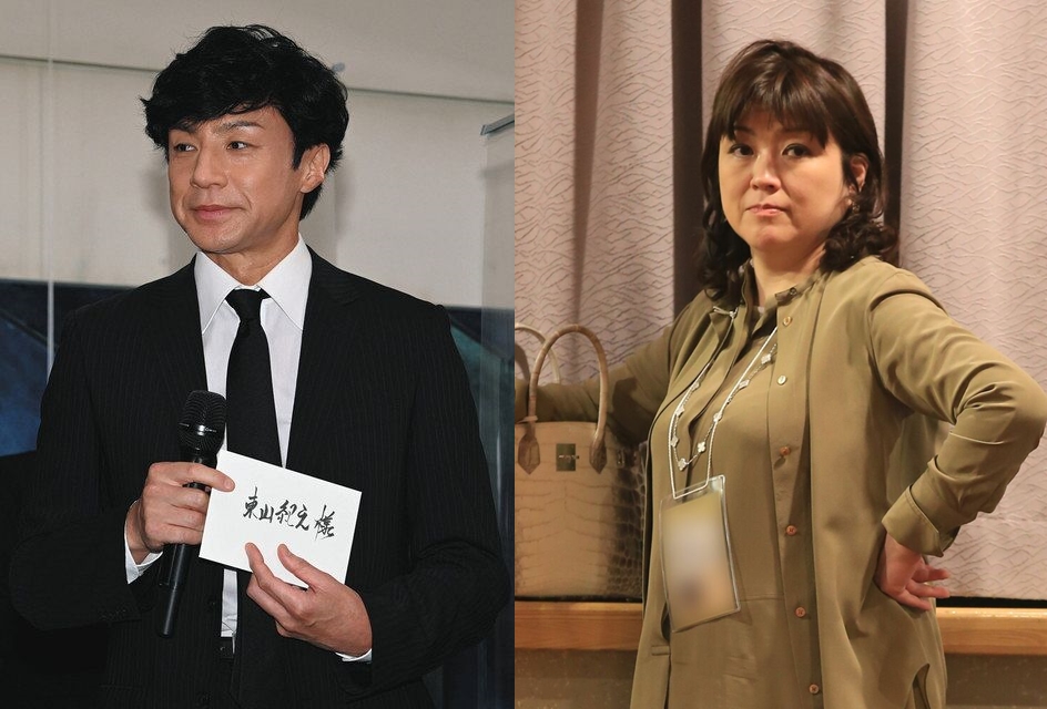 「傑尼斯」女社長藤島茱莉景子（右）即將退任，結束60年的家族經營，傳出仍由社內的藝人東山紀之接手性醜聞的爛攤。（翻攝網路）