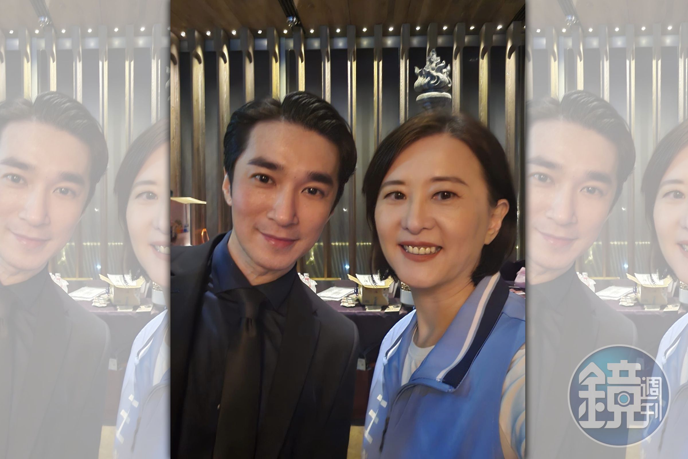 國民黨立委王鴻薇貼出與王又正同框的照片,引起網友熱議。(翻攝自王鴻薇臉書)