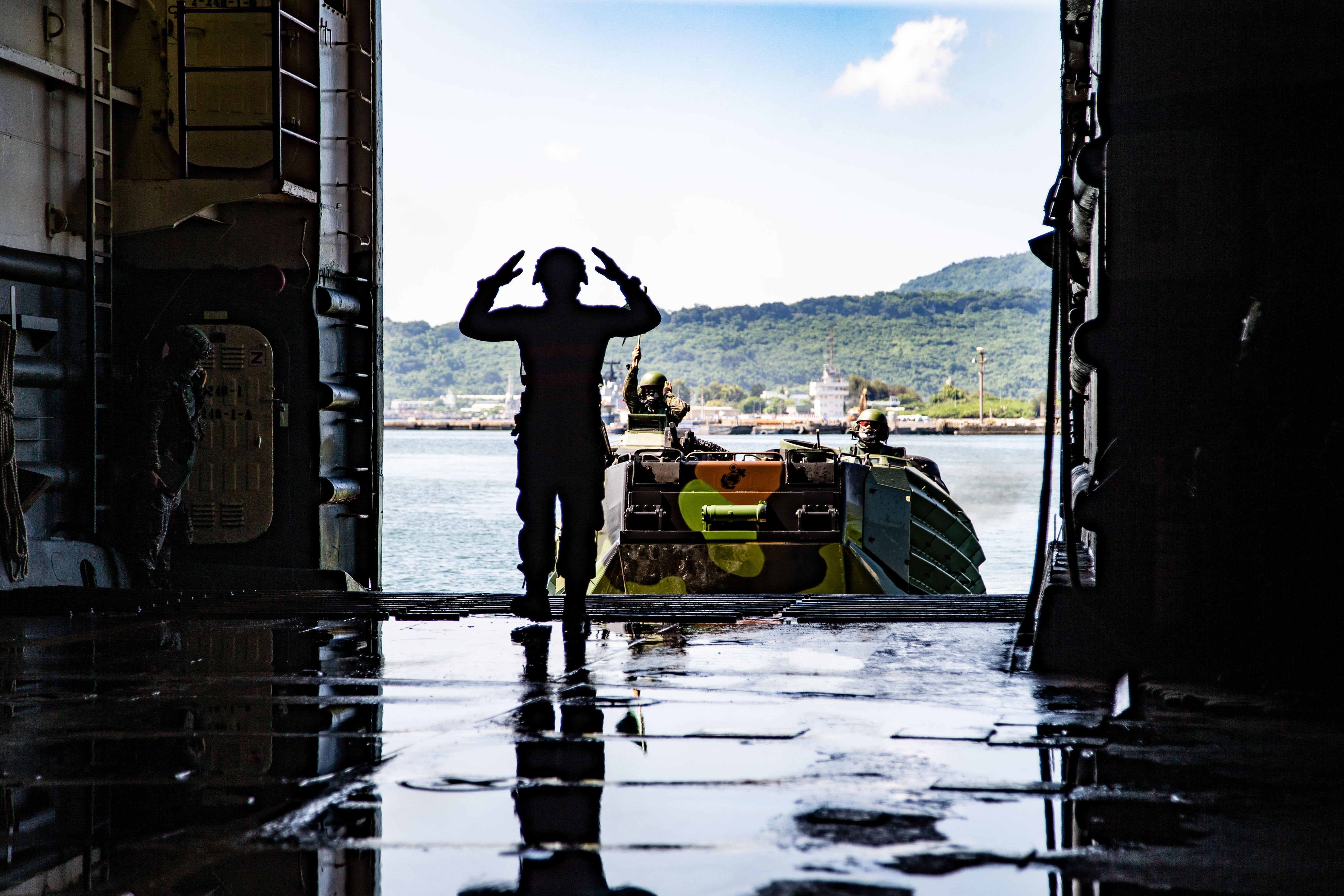 海軍陸戰隊99旅鄭姓中尉排長今晨疑似輕生，陳屍在營區內被發現。（示意圖非當事人，國防部提供）