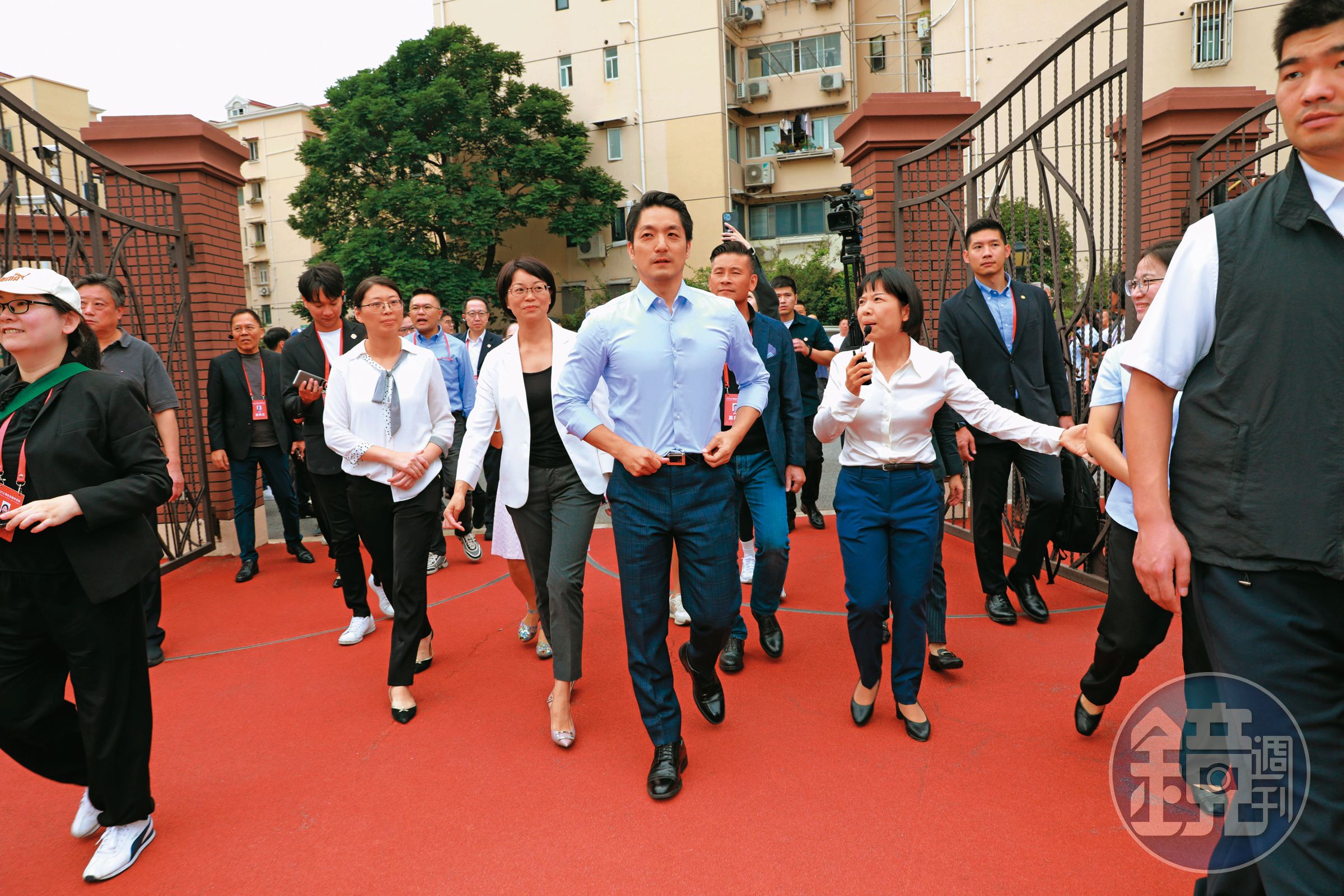 蔣萬安上任後首度以市長身分赴中，進行市政交流。