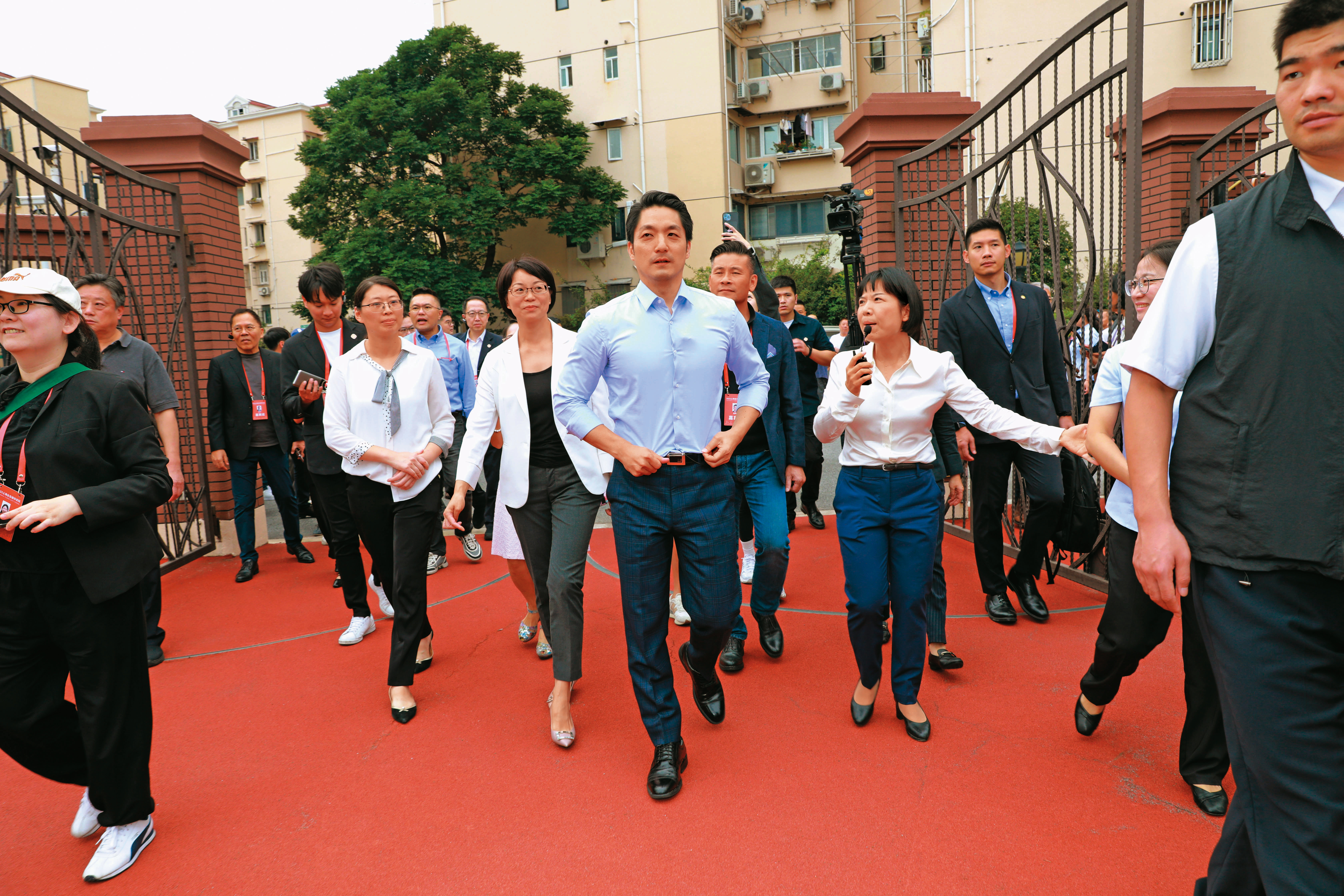 蔣萬安上任後首度以市長身分赴中，進行市政交流。