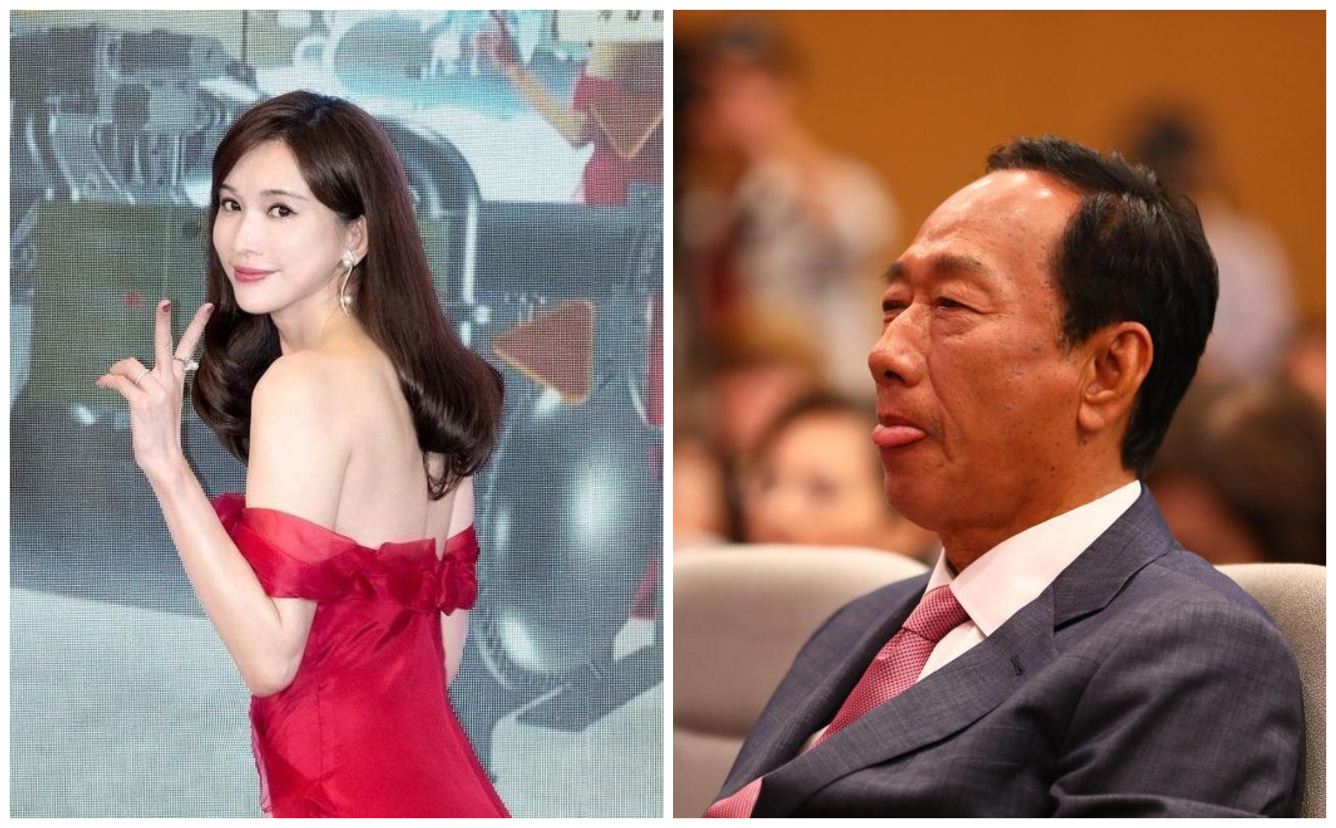 林志玲（左圖）被傳是郭台銘（右圖）的副手人選。（翻攝林志玲IG、本刊資料照）