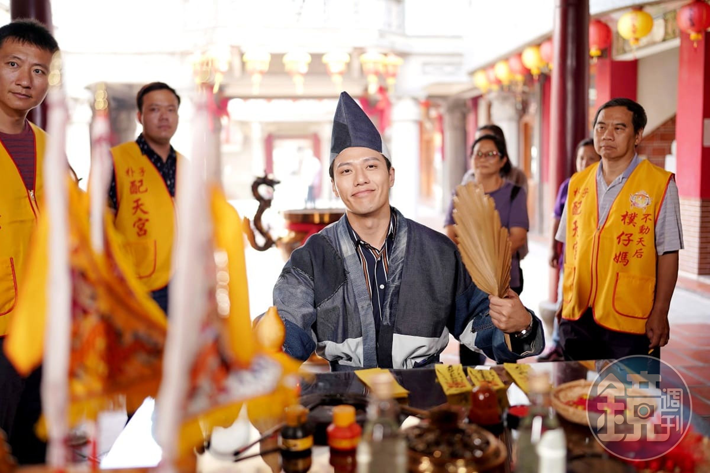 張睿家在華視8點檔大戲《阿叔》首次挑戰乩身角色。(華視提供)