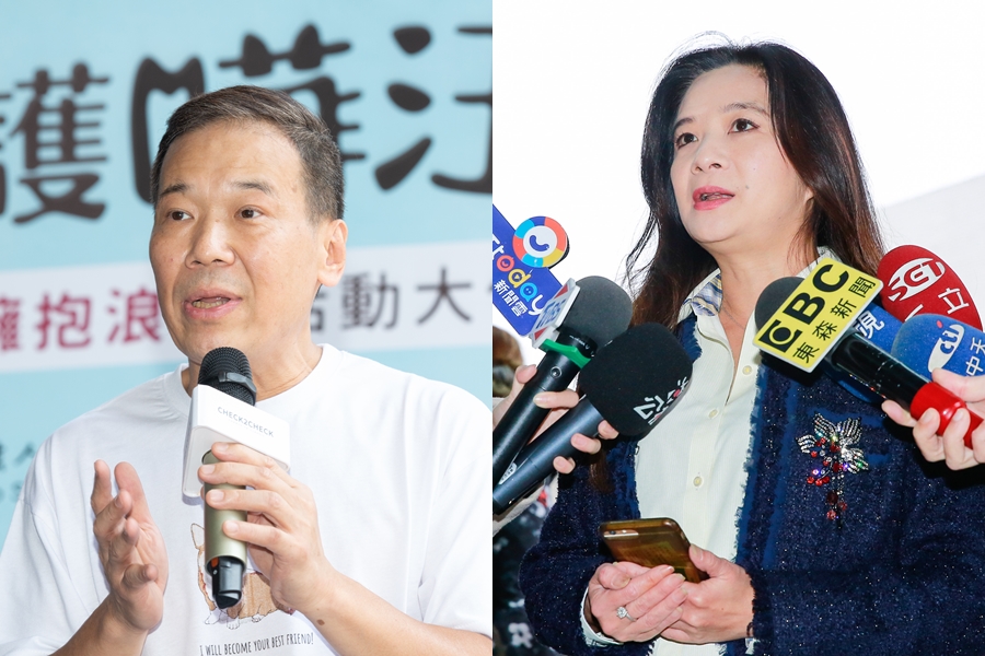 國民黨中正、萬華區立委難產，鍾小平（左）與應曉薇（右）上演鷸蚌相爭。（本刊資料照）