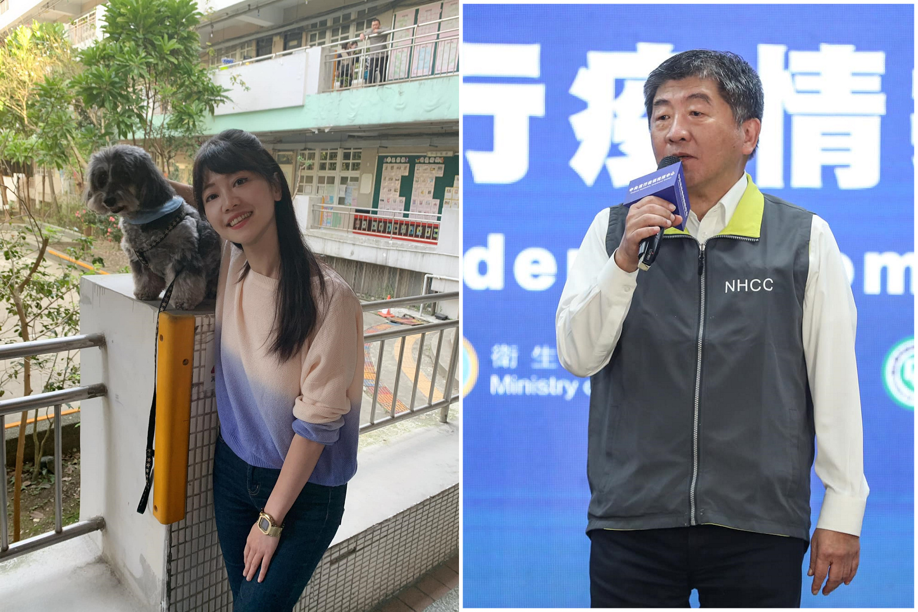 陳時中：全力支持高嘉瑜！被問與吳欣岱保持距離「還有合作機會」。（翻自臉書）