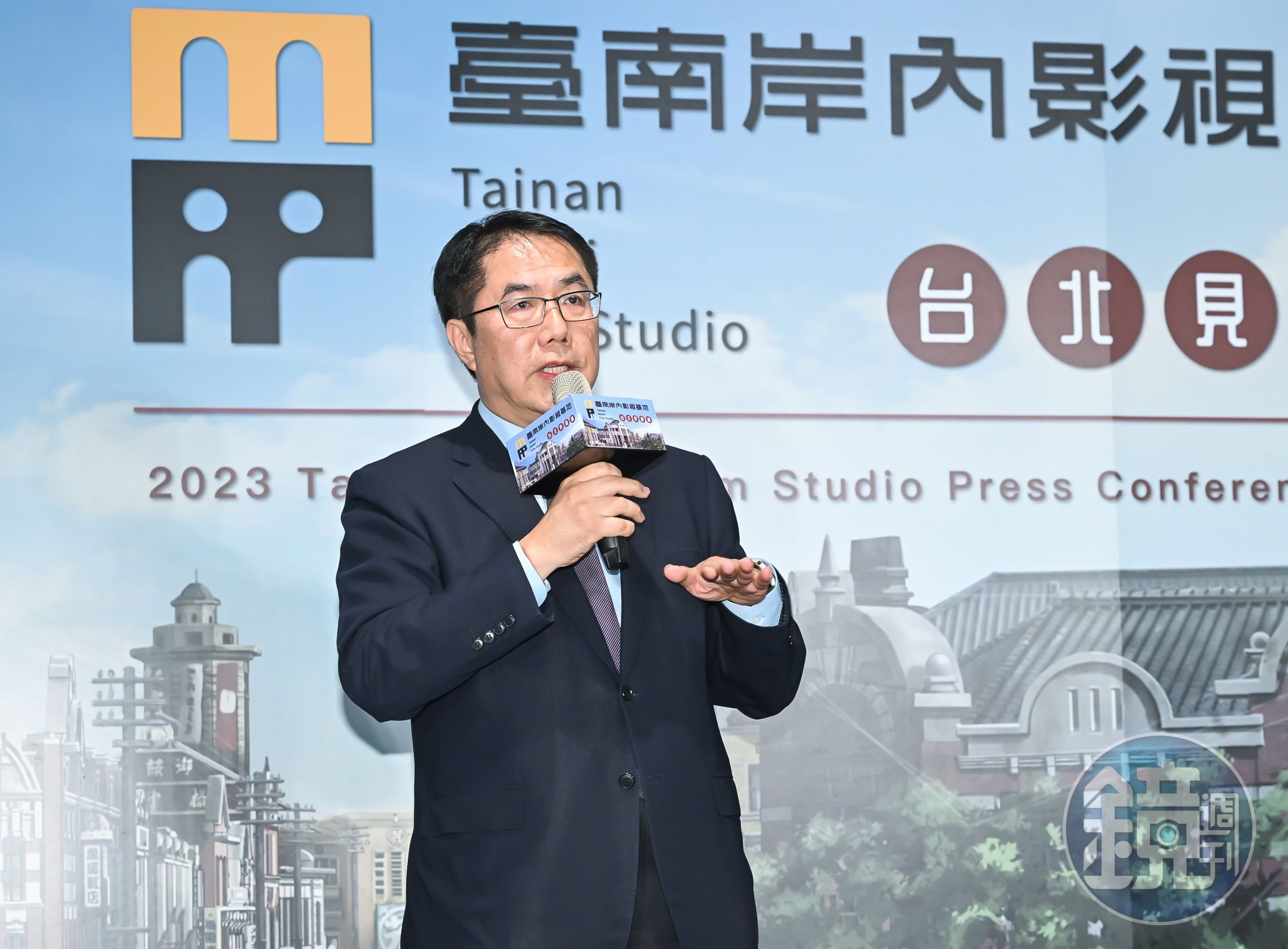 台南市長黃偉哲希望希影視基地能使台灣影視產業「南漂」，創造在地多元就業機會。（台南市政府文化局提供）