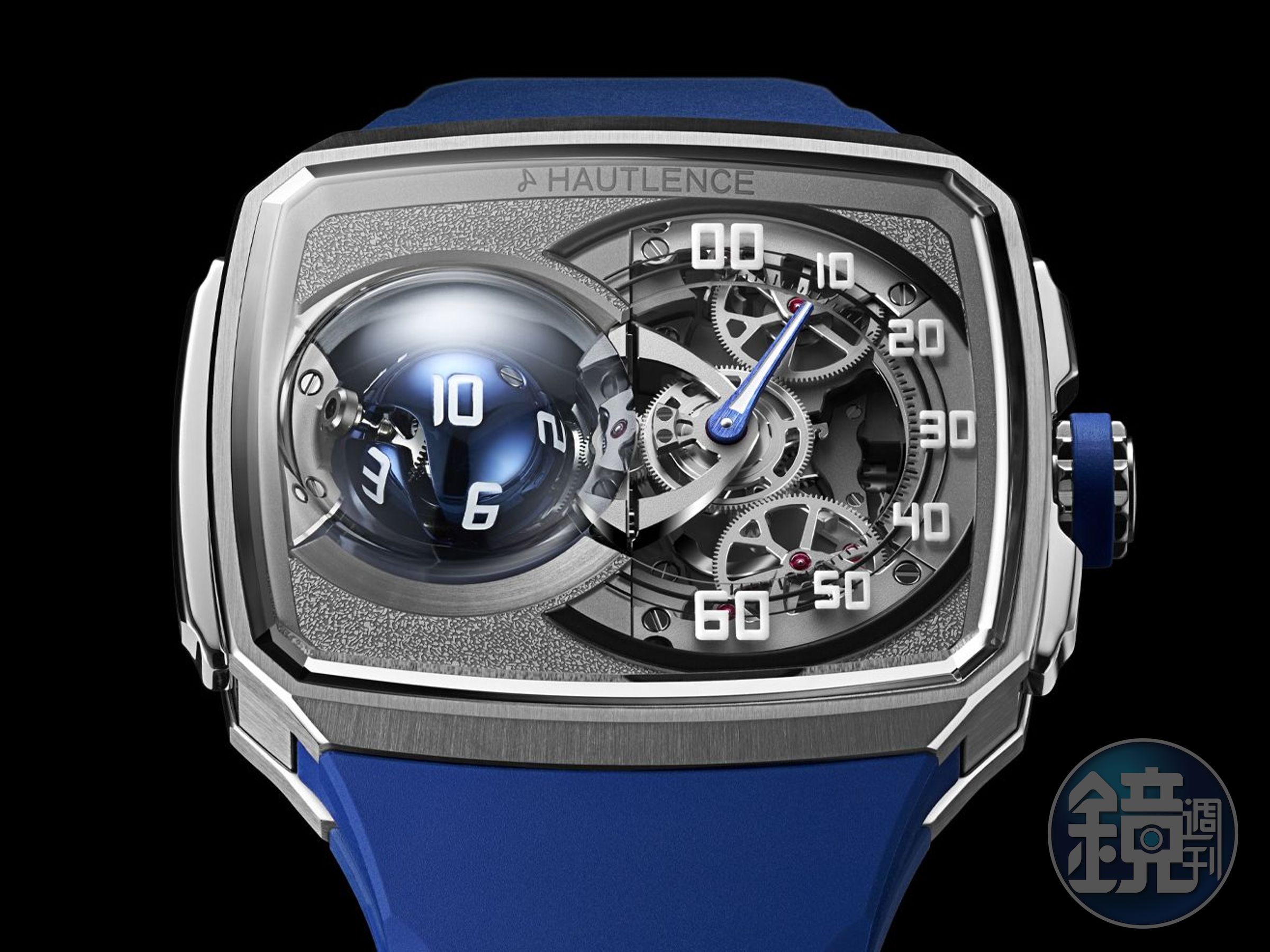 獨立製錶品牌HAUTLENCE（豪朗時）在2023年的GWD「日內瓦鐘錶日」錶展上，發表了全新大改款的「三維球體翻時結構」Sphere Series 1錶款。定價約NT$2,620,000。