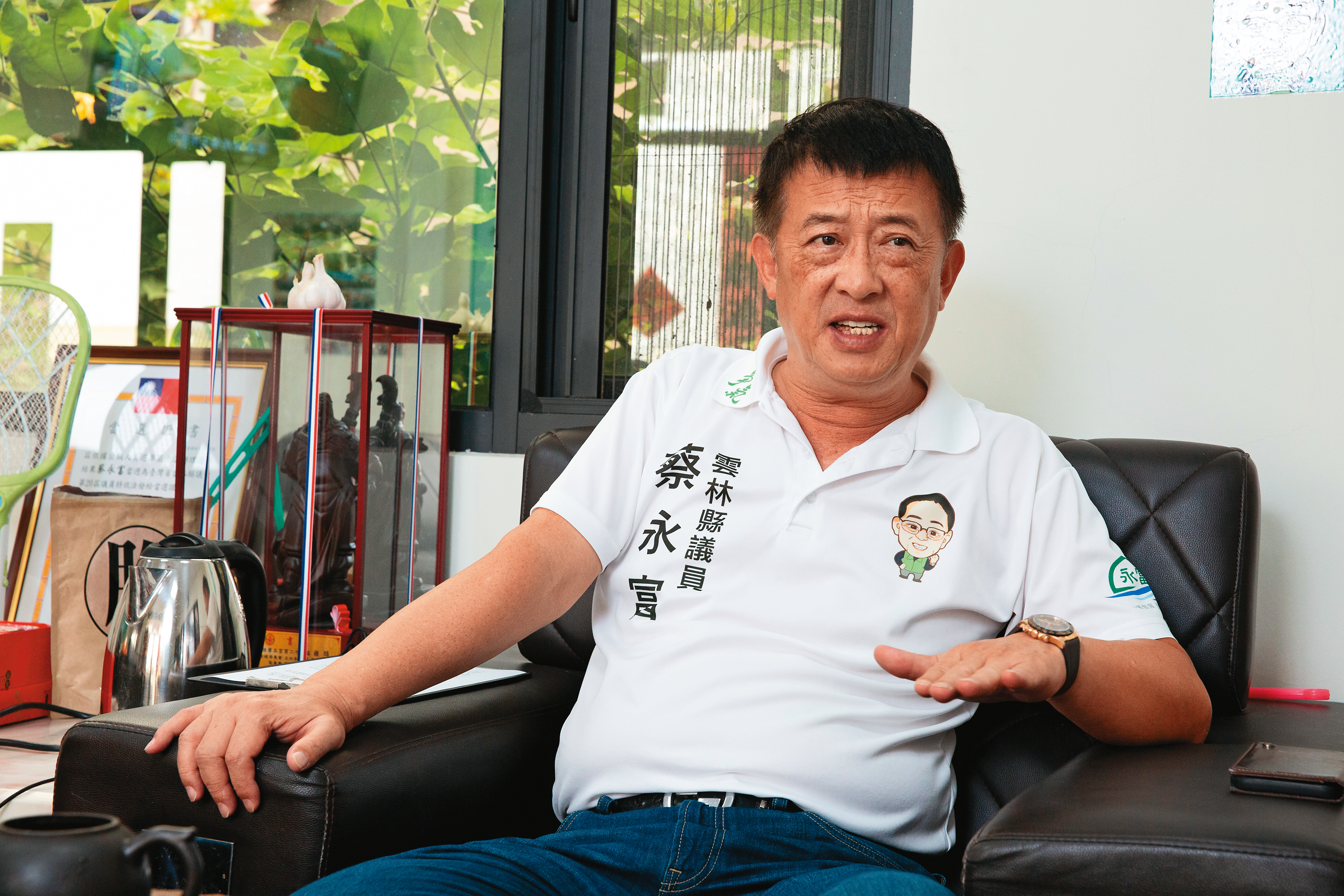 即便有毒品前科，蔡永富積極回饋故里，也投身更生人服務工作。
