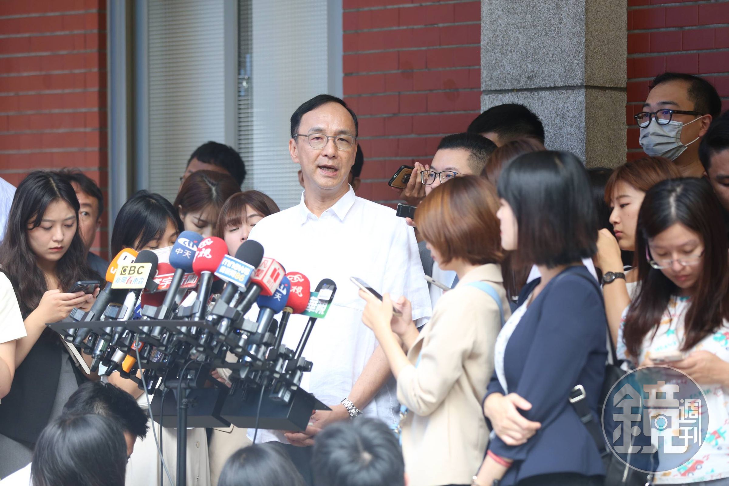 朱立倫今日表示,「從這樣的堆疊開始,再到我們立法院、再到未來我們總統的選舉,我們大家一起團結合作。」(本刊資料照)