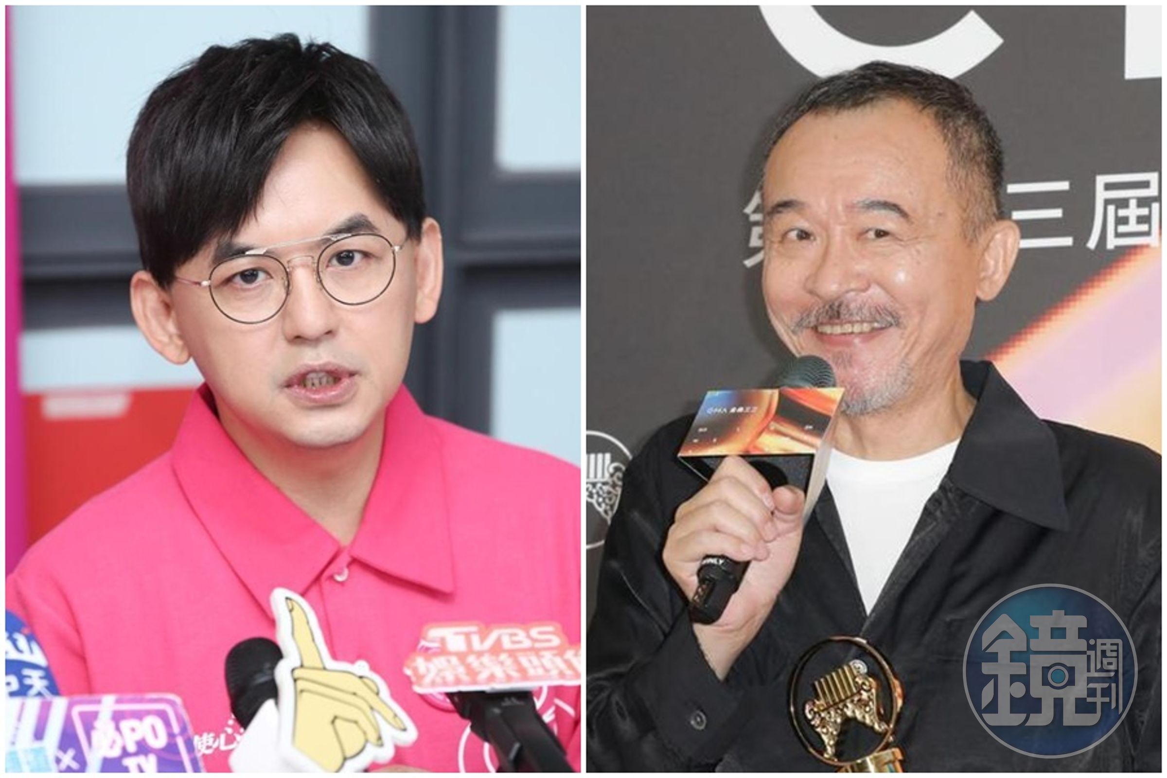 陳清河下重話,如黃子佼(左)、黃連煜(右)等涉嫌性騷、性侵,個人獎項不給予入圍廣播金鐘。(本刊資料照)
