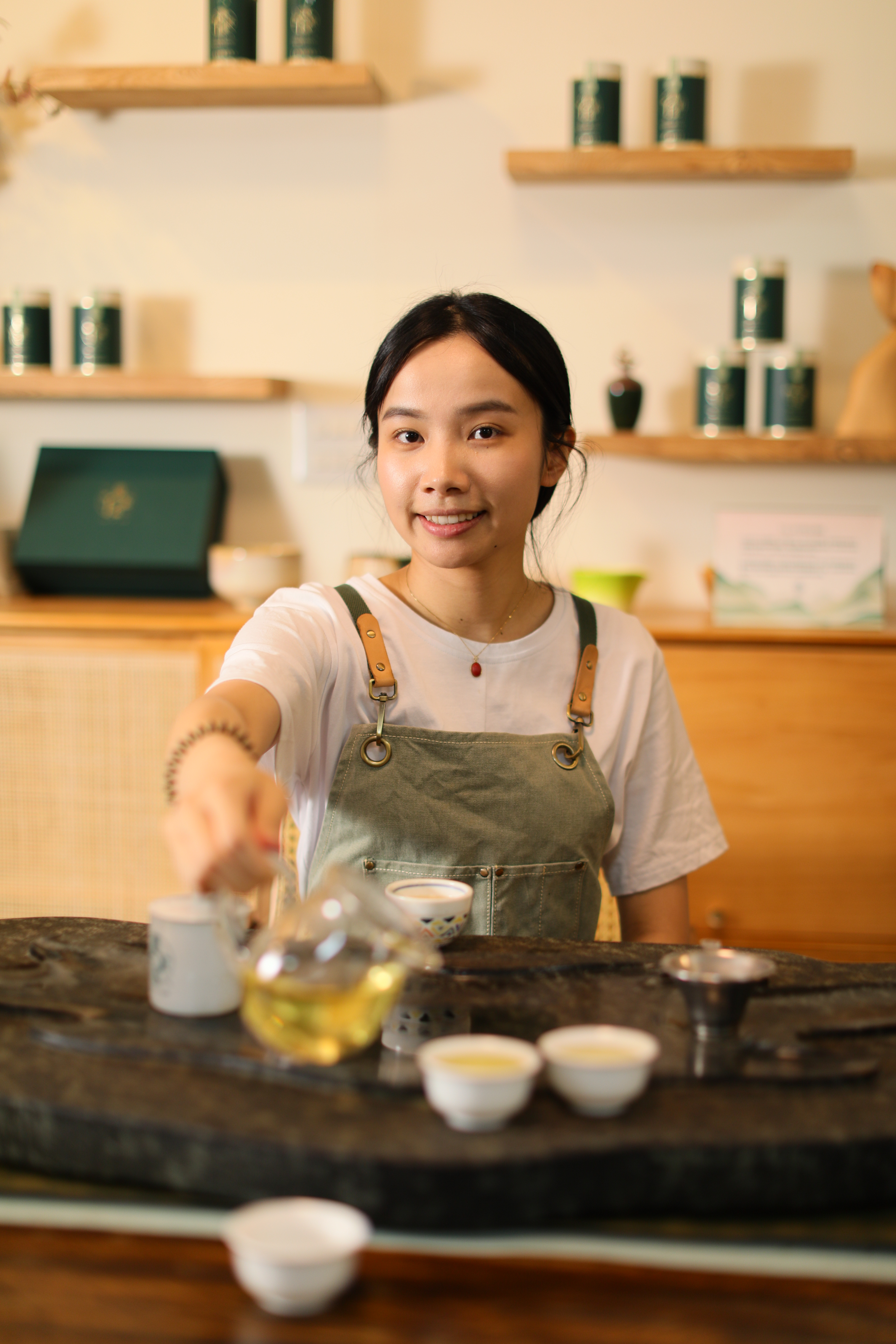 總是掛著笑容的主裡人葉佳欣對台灣茶有著深厚情感與信心。