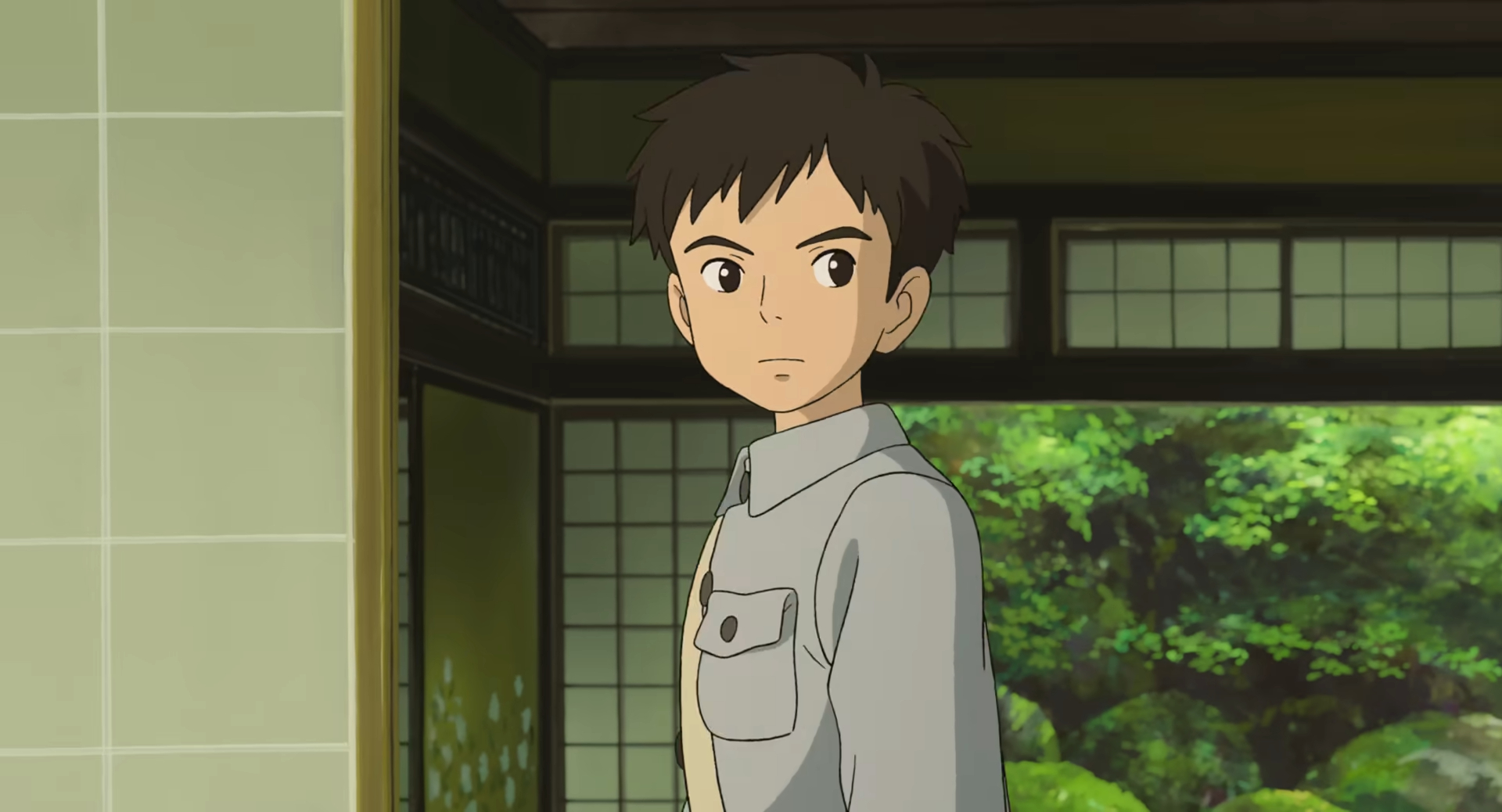 宮﨑駿新作《蒼鷺與少年》的首支預告曝光。（翻攝自預告畫面）