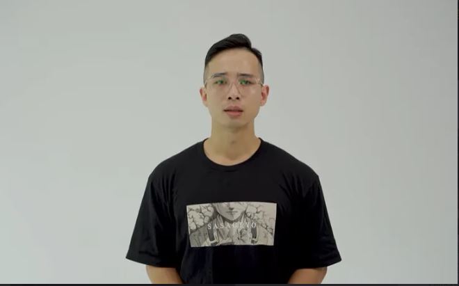 朱男今晨上傳一段自拍影片，再次向社會道歉。（翻攝自朱男IG）