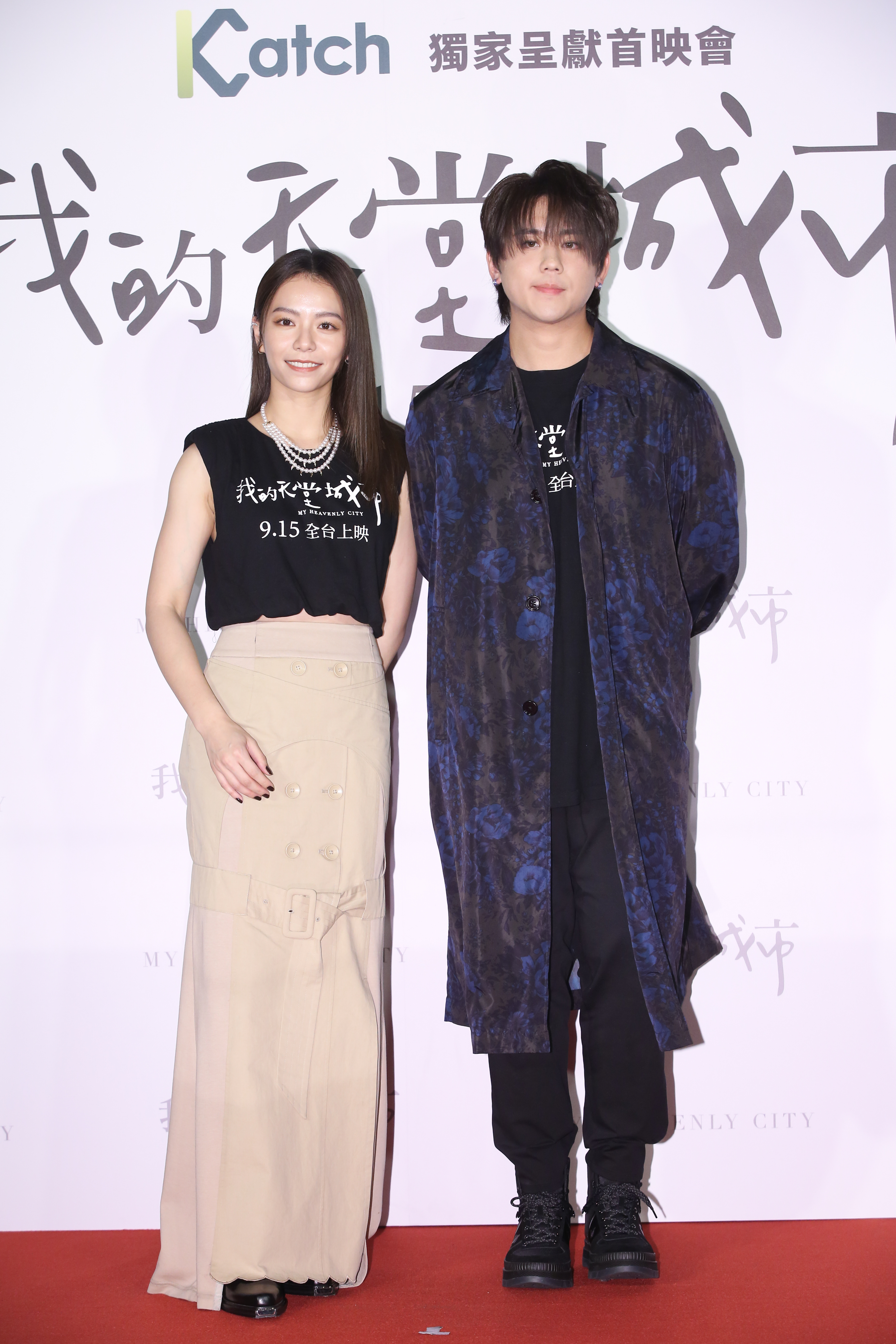 8年前看《我的少女時代》把宋芸樺（左）當作女神，這次與宋芸樺同片但無同場演出，姜濤（右）表示日後希望能與宋芸樺等人再合作。